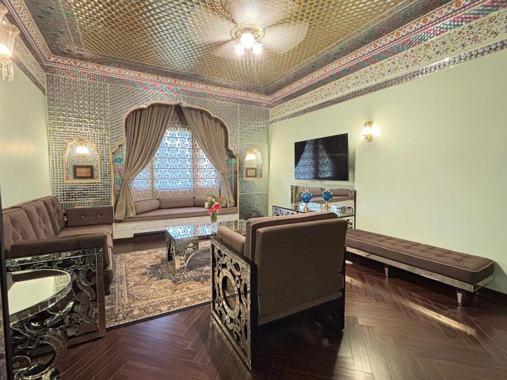 Living room in Fort Rajwada,Jaisalmer