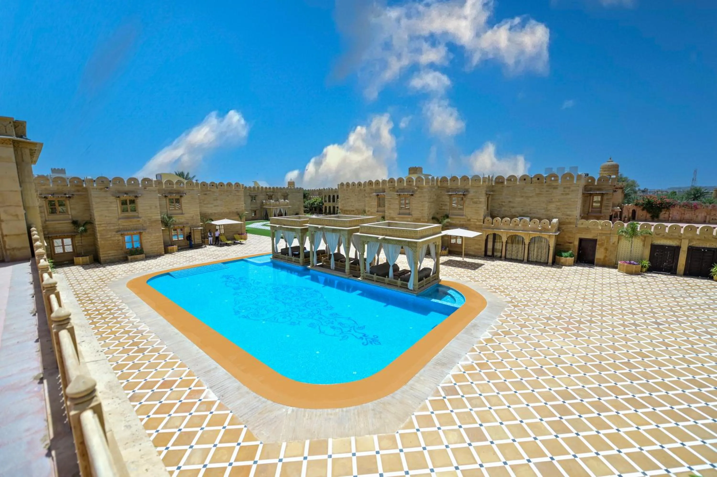 Swimming pool in Fort Rajwada,Jaisalmer