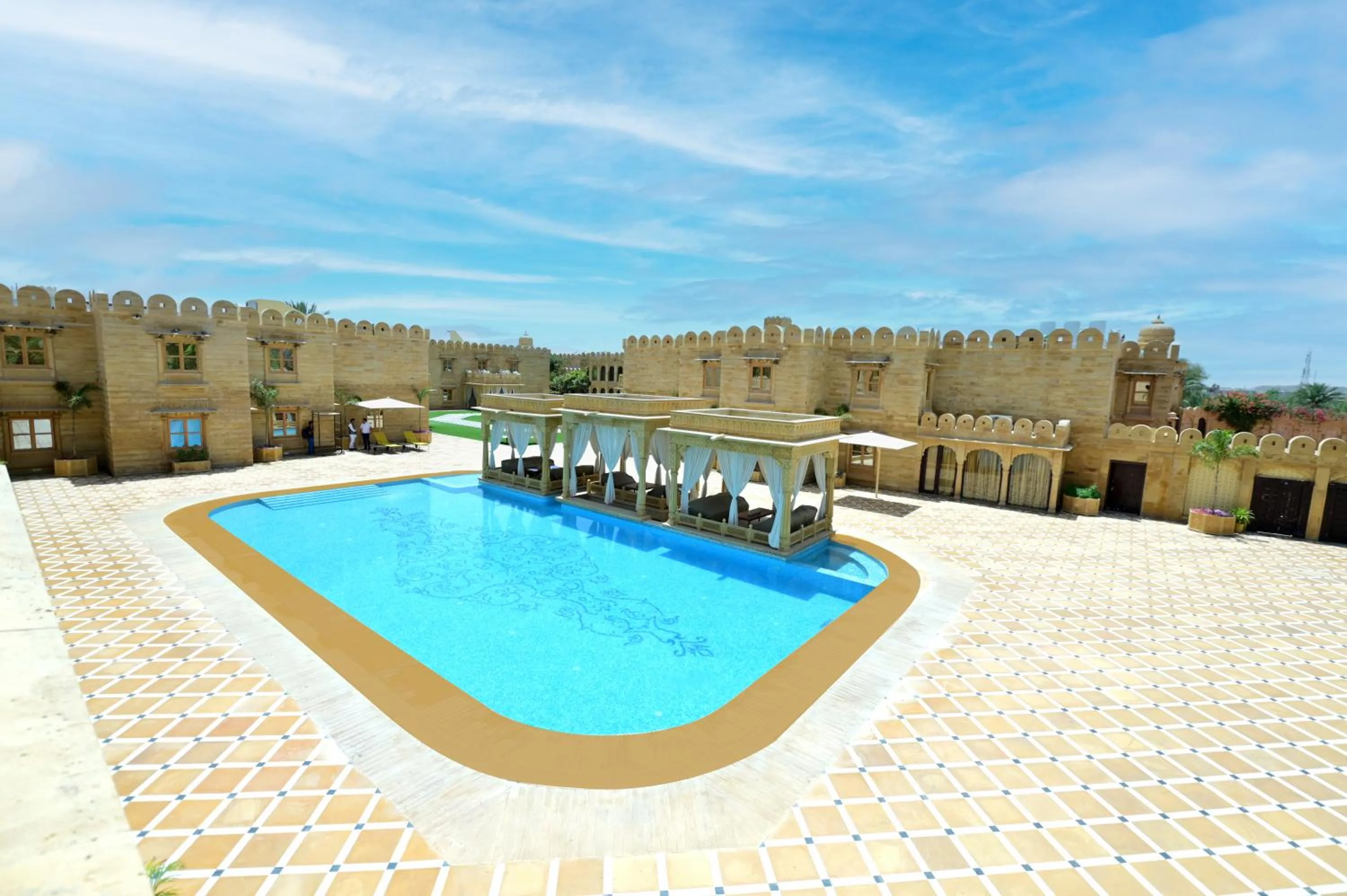 Swimming pool in Fort Rajwada,Jaisalmer