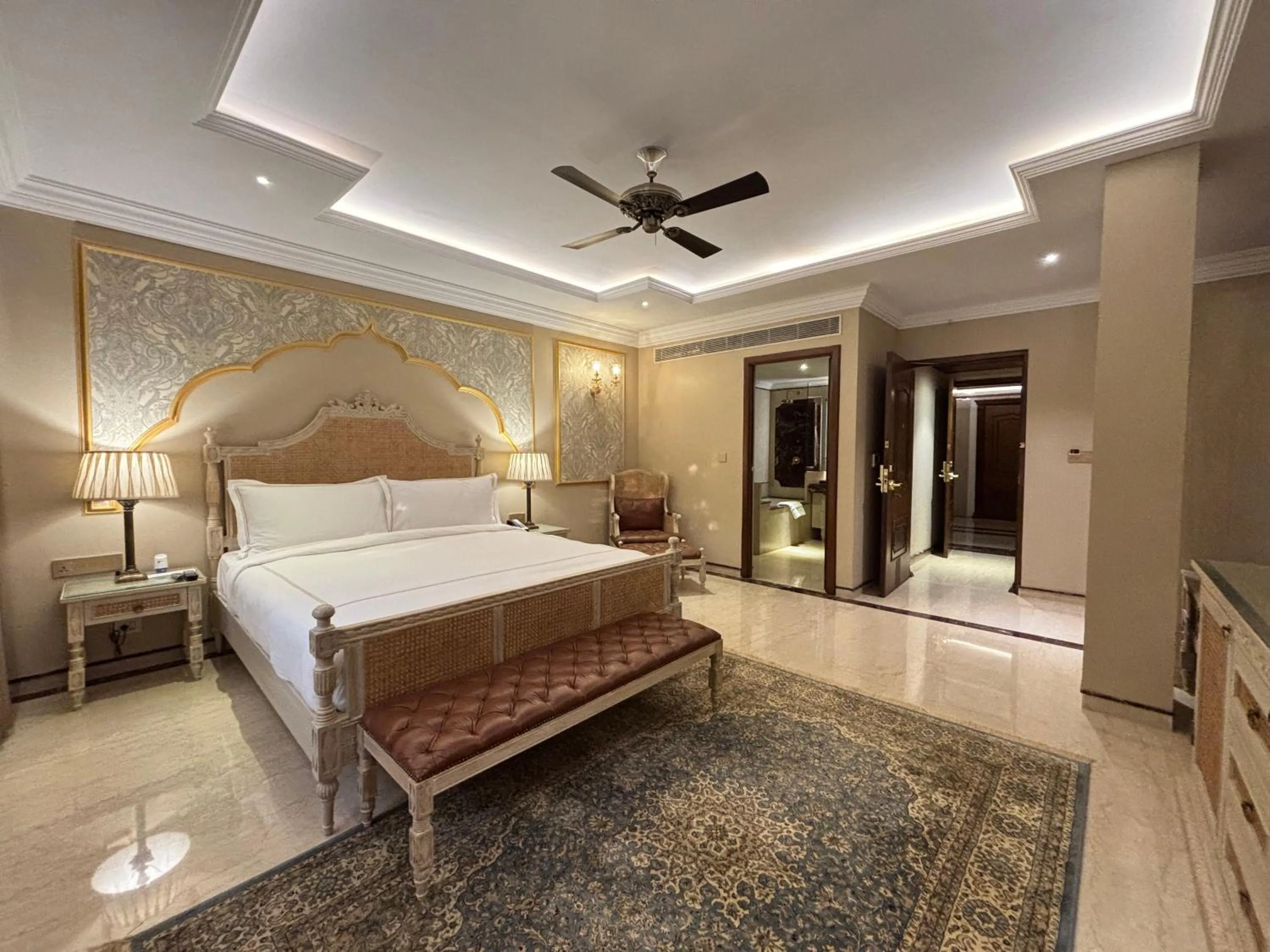 Bed in Fort Rajwada,Jaisalmer