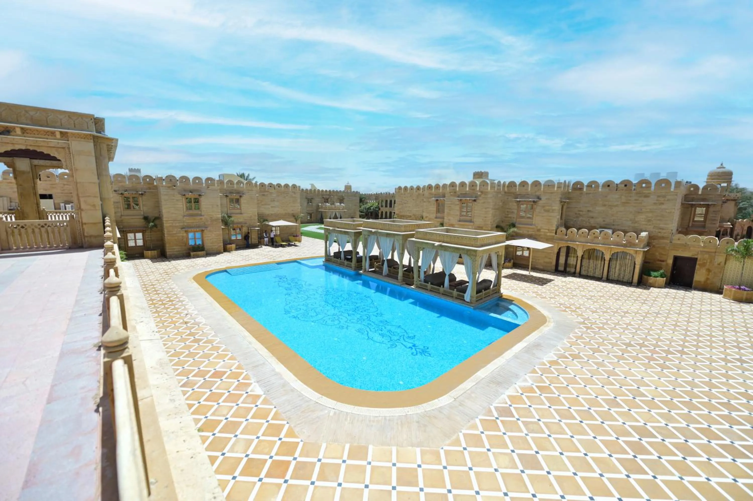 Swimming pool in Fort Rajwada,Jaisalmer