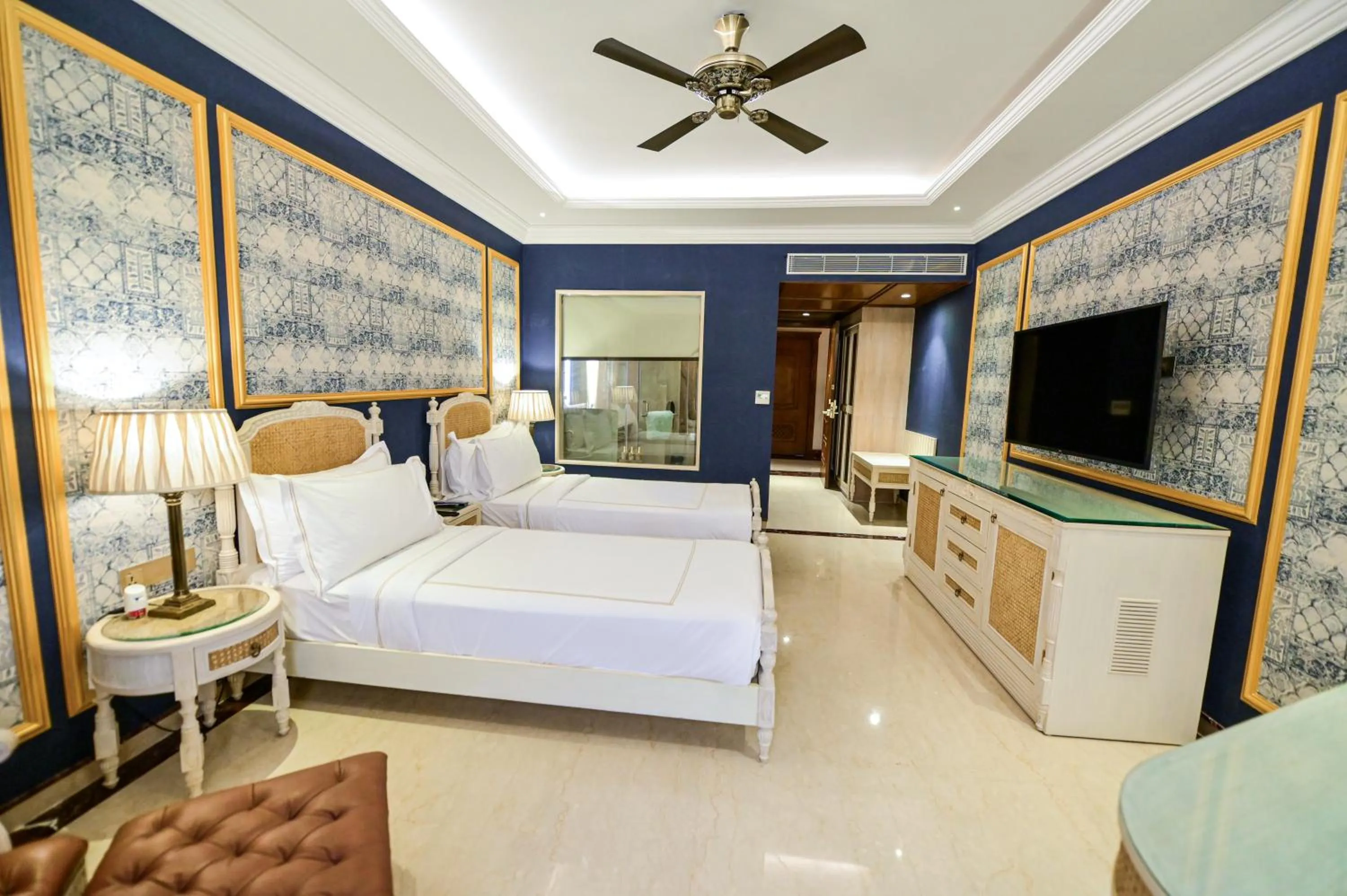 Bed in Fort Rajwada,Jaisalmer