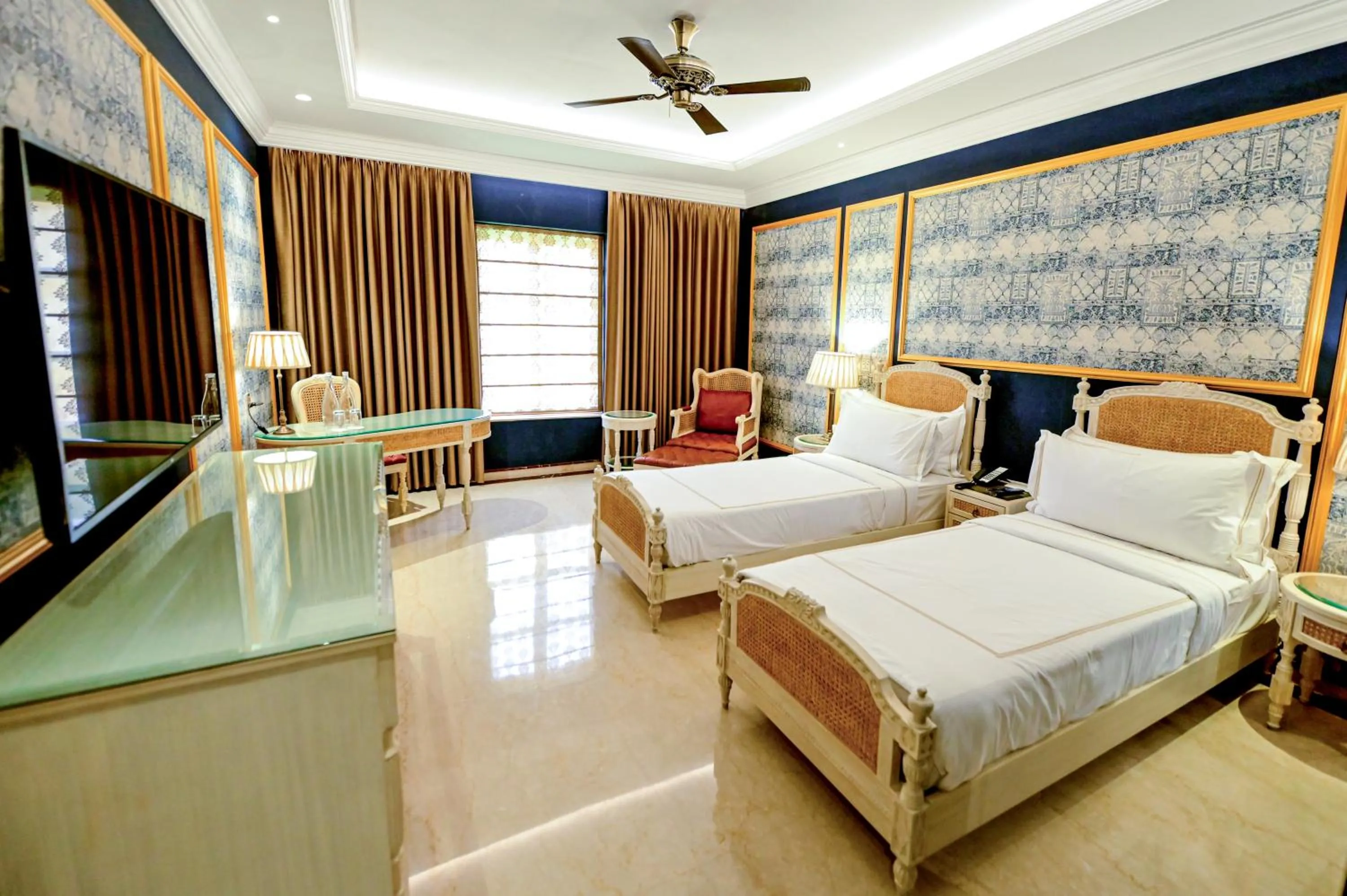 Bed in Fort Rajwada,Jaisalmer