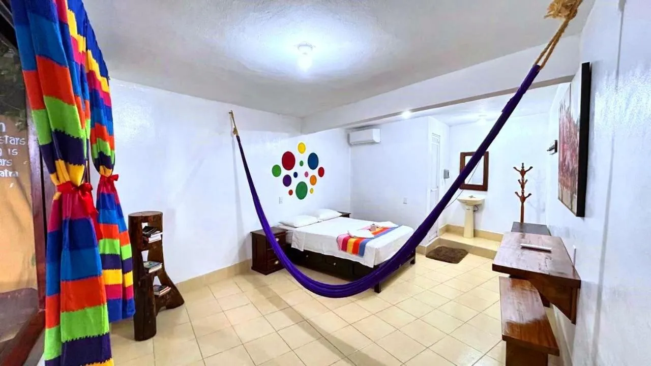 Bed in Hotel Casa del Mar Mazunte