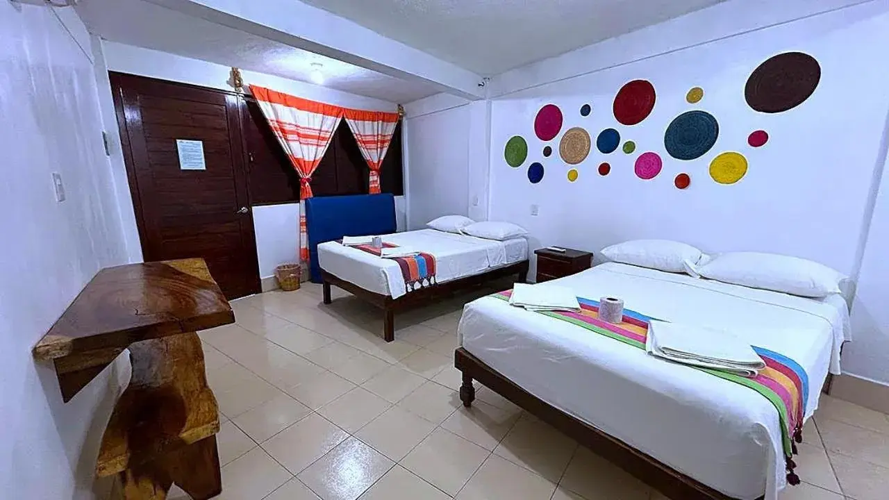 Double Room with Two Double Beds in Hotel Casa del Mar Mazunte Double Room with Two Double Beds in Hotel Casa del Mar Mazunte