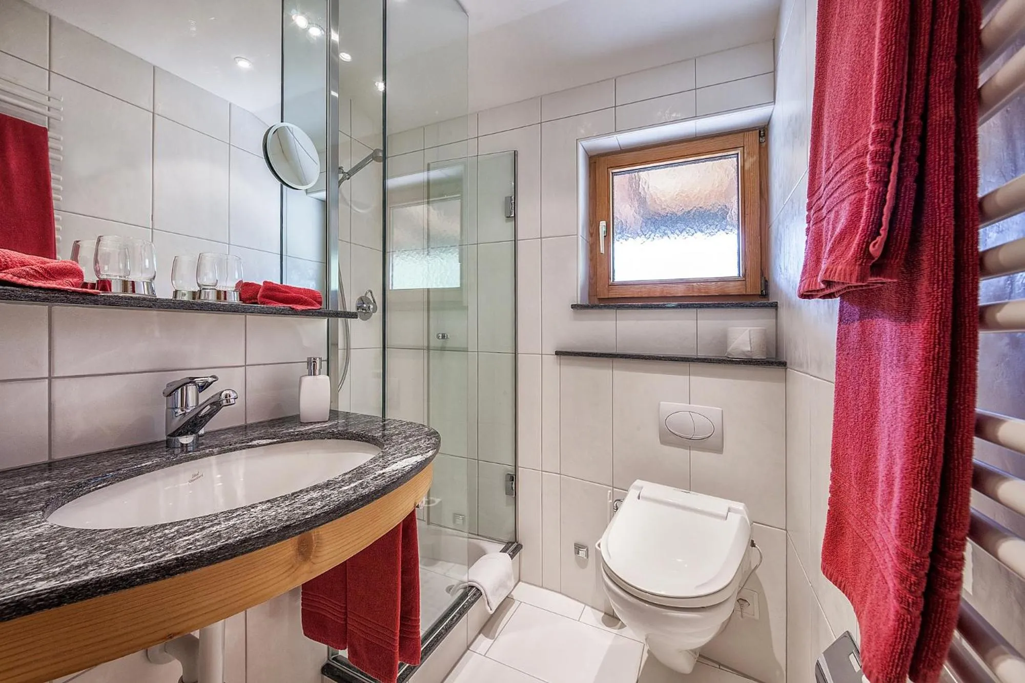 Bathroom in Hotel Gspan