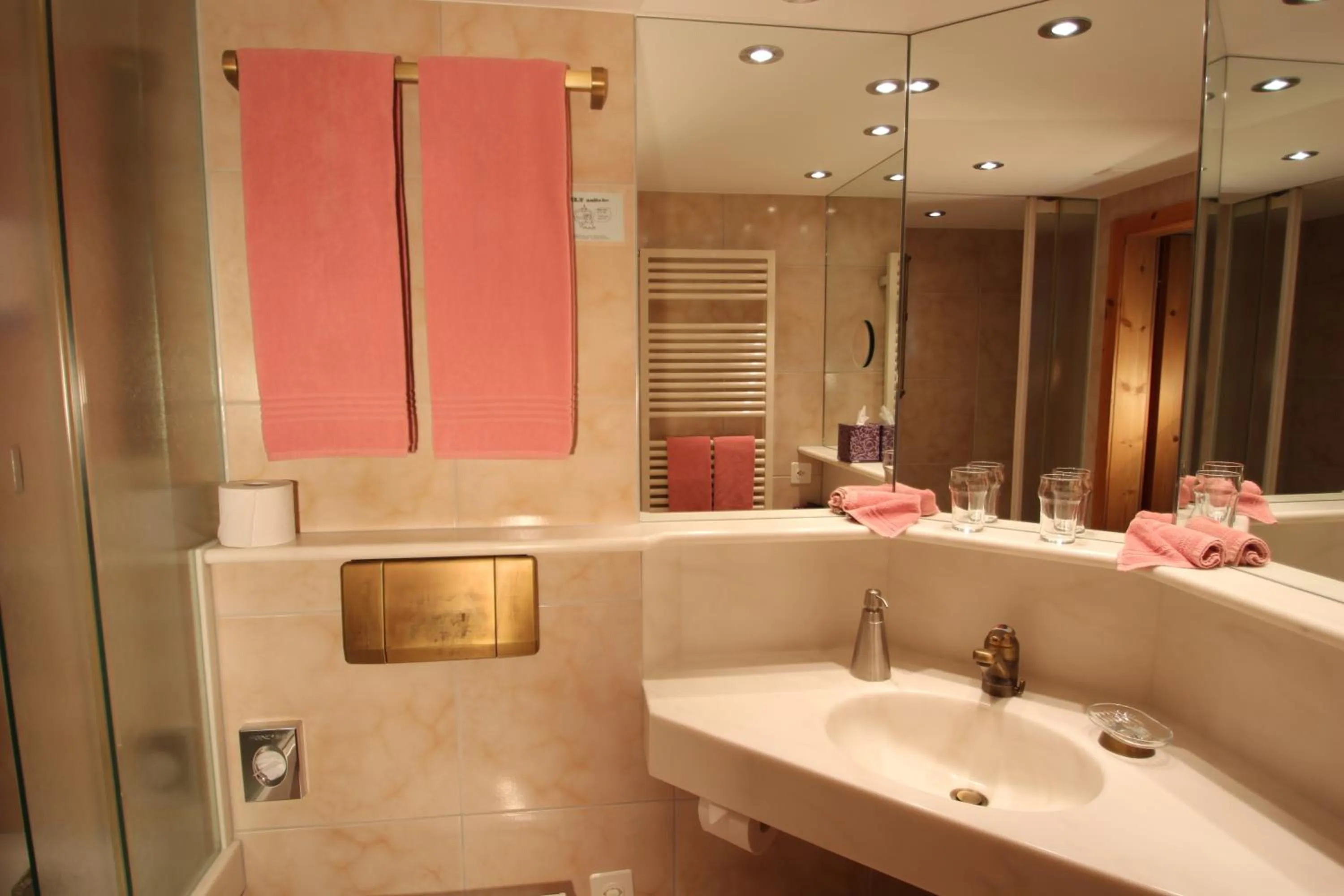 Bathroom in Hotel Gspan