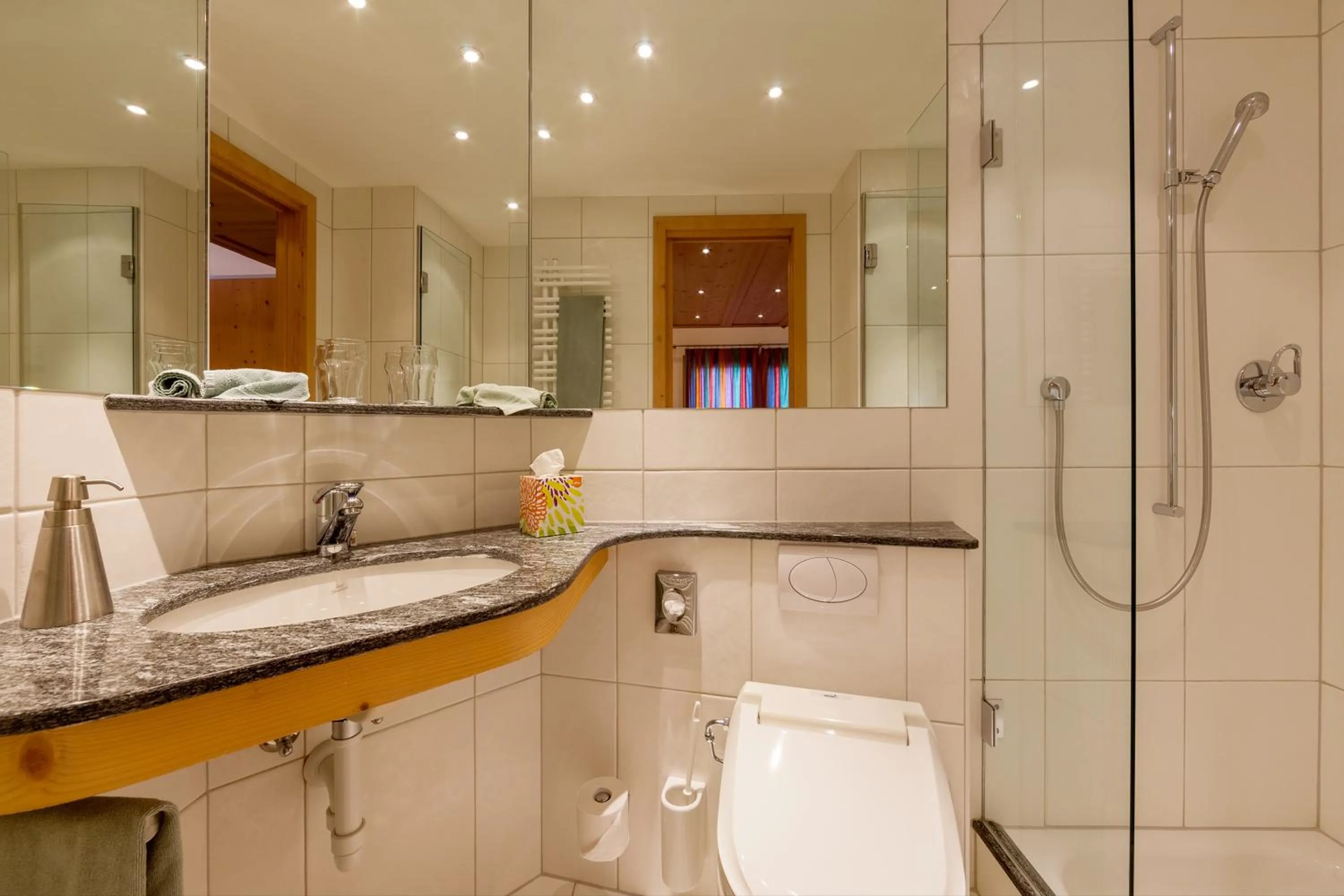 Shower in Hotel Gspan