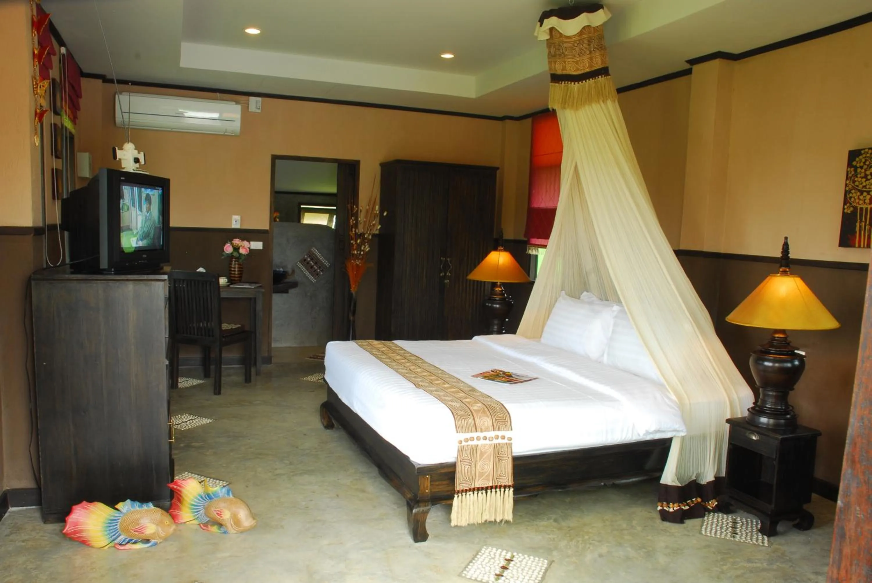 Bedroom, Bed in Baan Chai Thung Resort