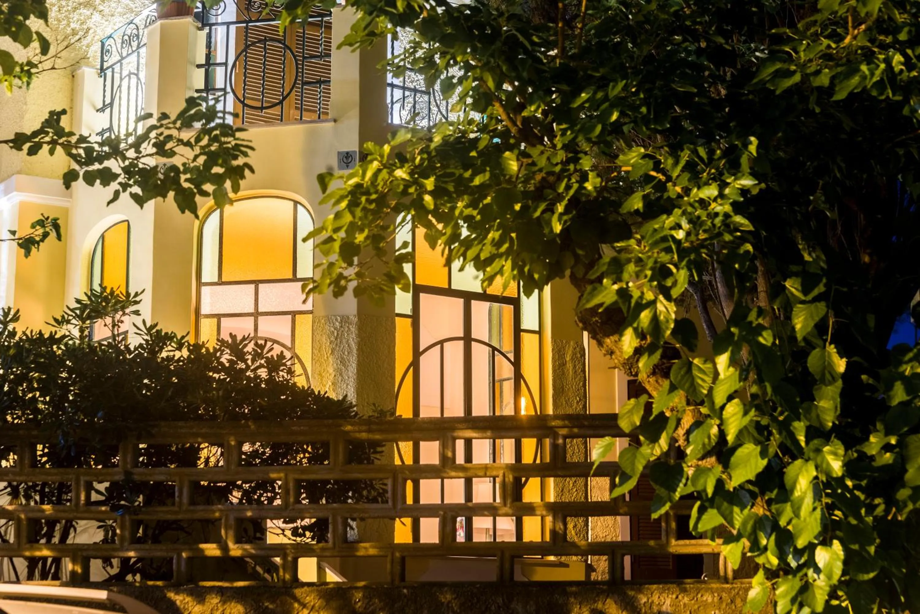 Decorative detail in Villino Emanuele