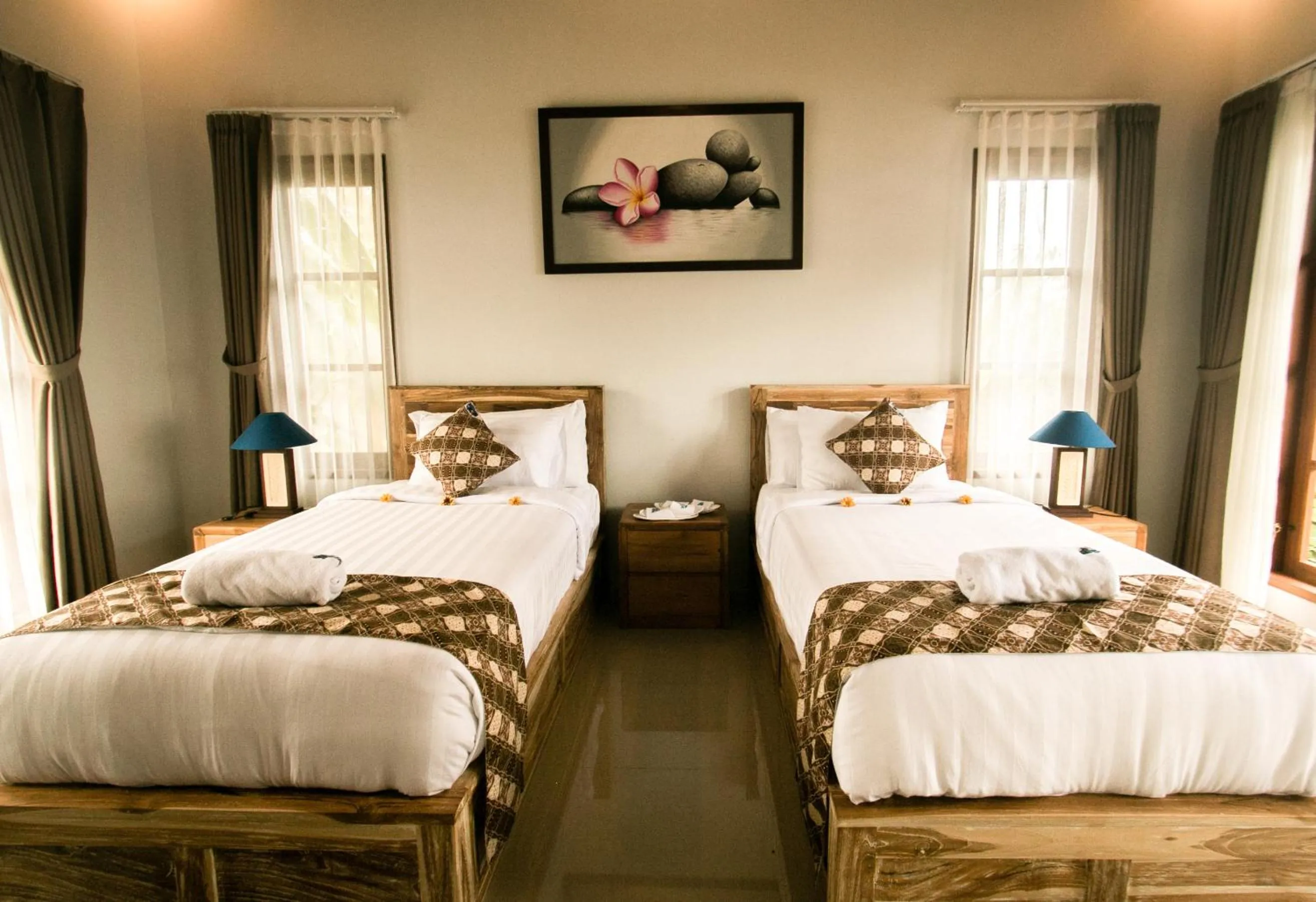 Bed in The Secret Spot Villas