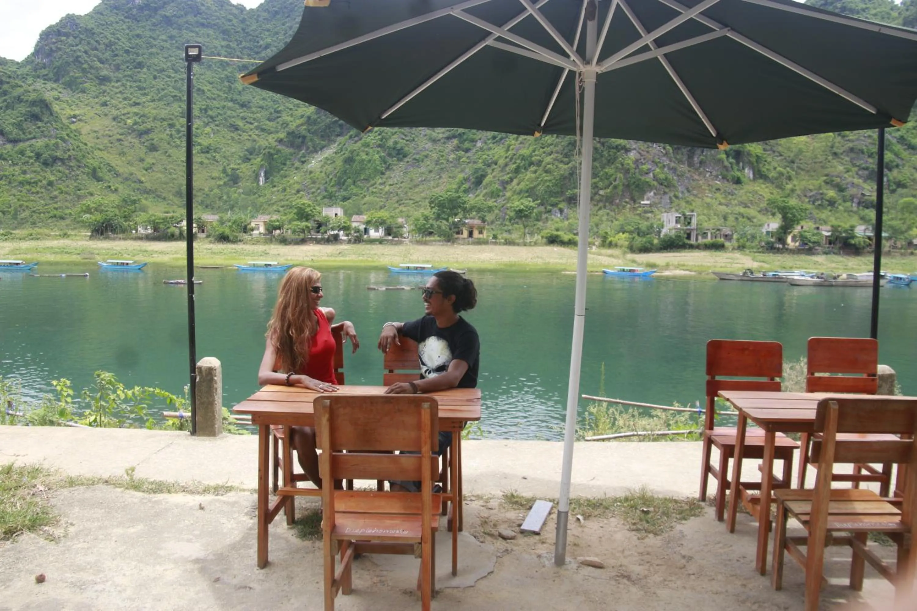 Guests in Son Doong Riverside