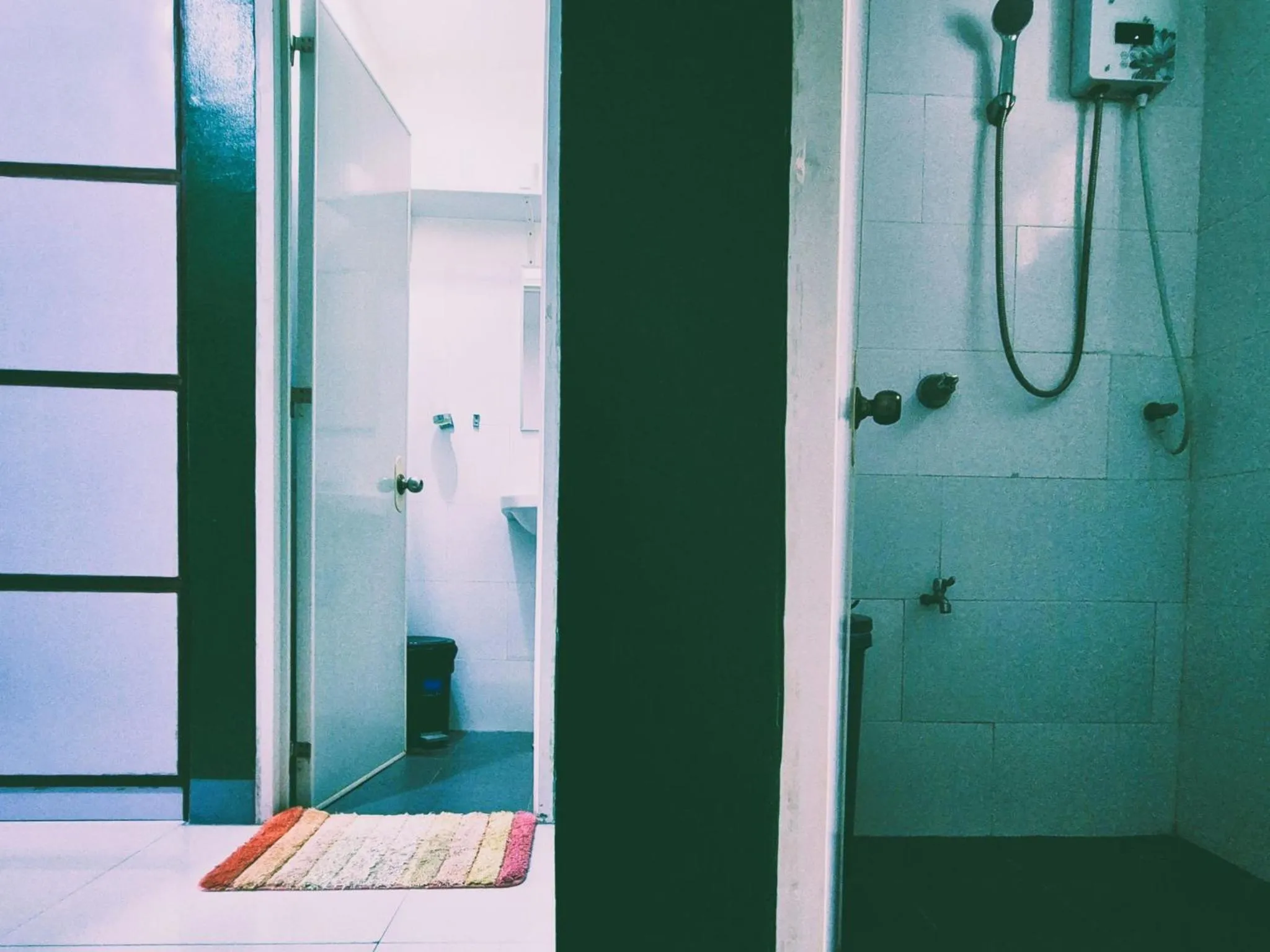 Shower in Green Turtle Backpackers Guesthouse, Puerto Princesa