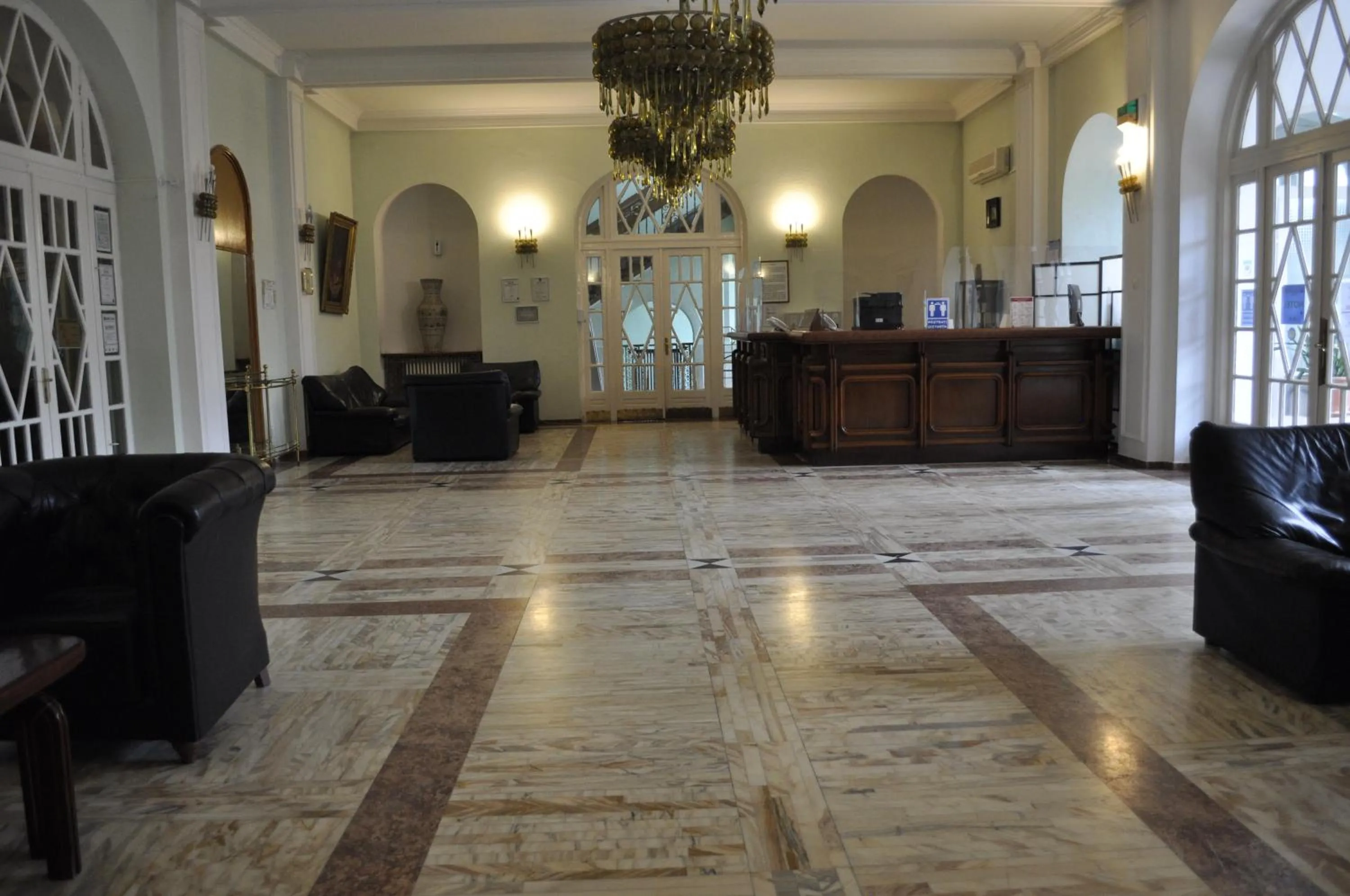 Lobby or reception in Hotel Triumf