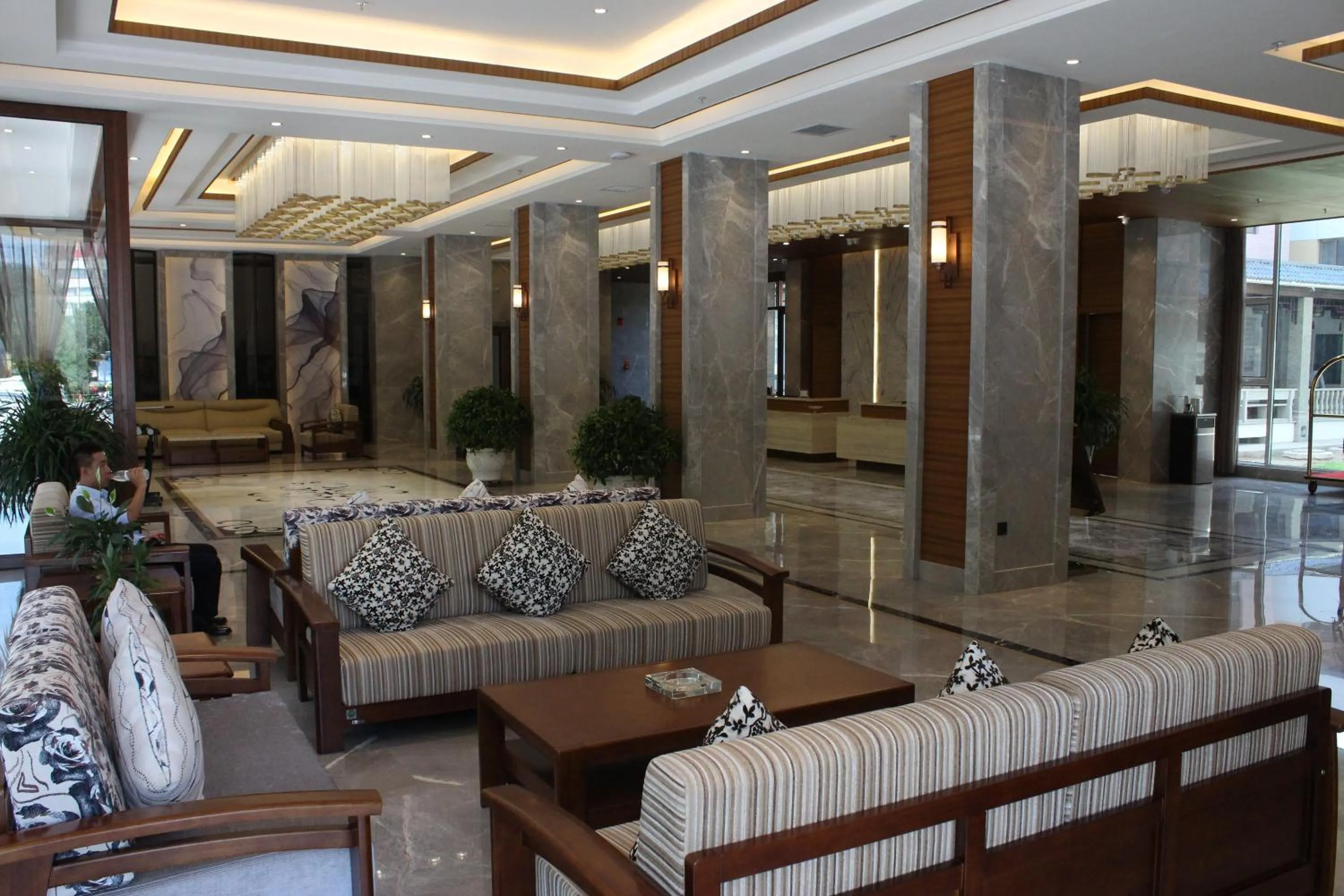 Lobby or reception in Fu Hua International Hotel Dunhuang