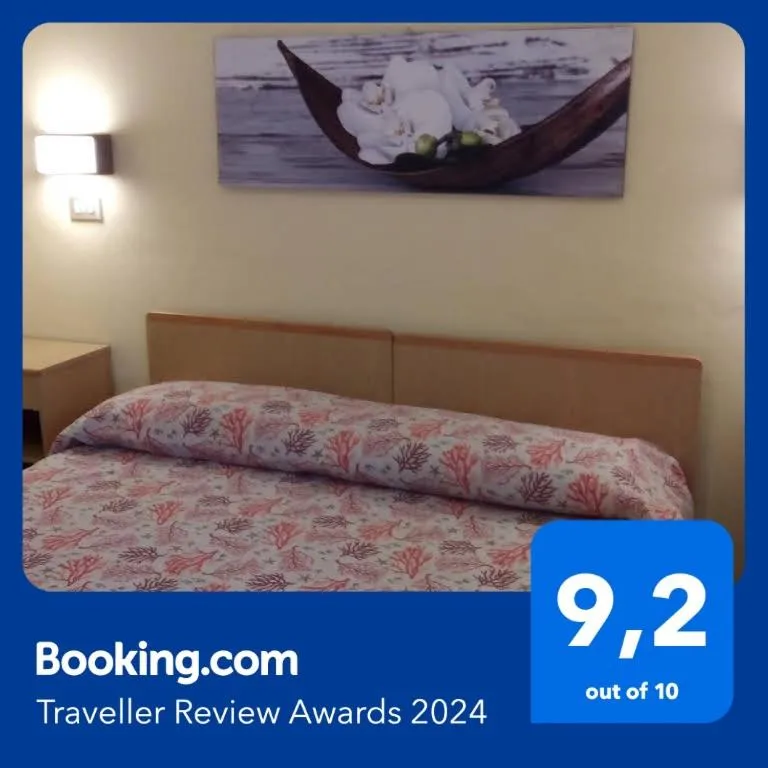 Bed in Hotel Carmen Viserba