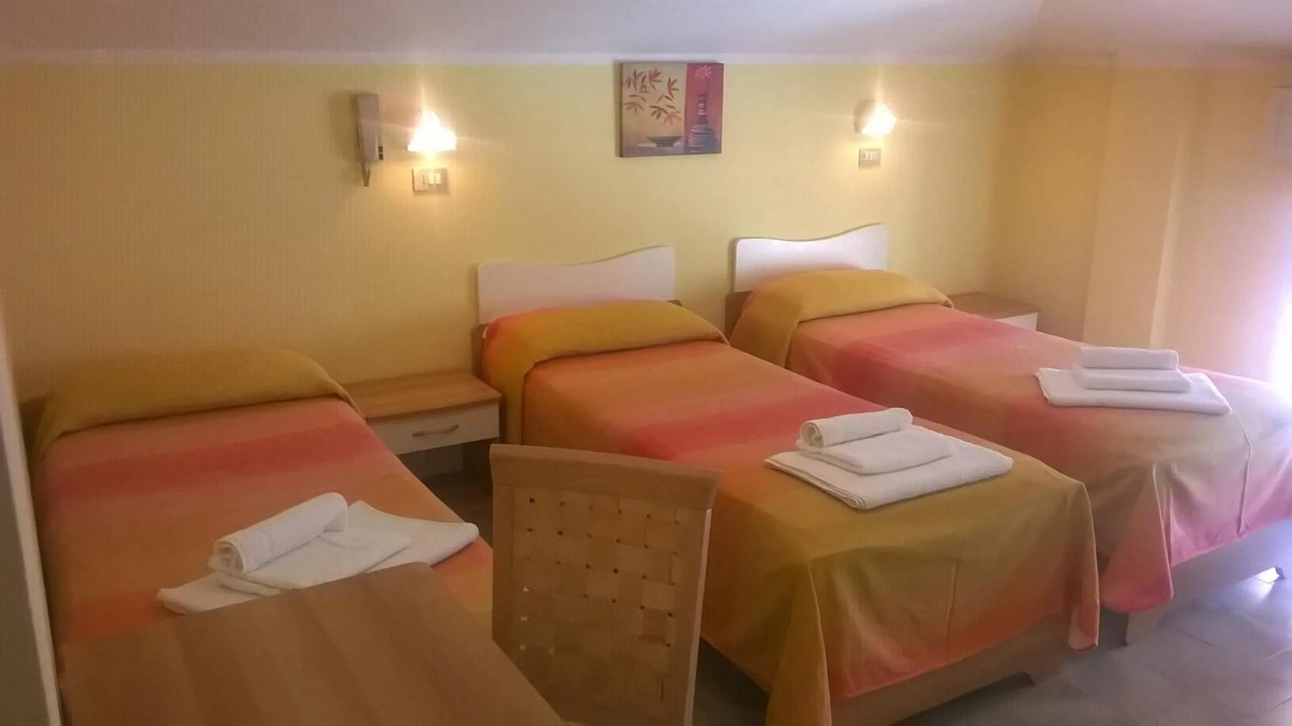 Bed in Hotel Carmen Viserba