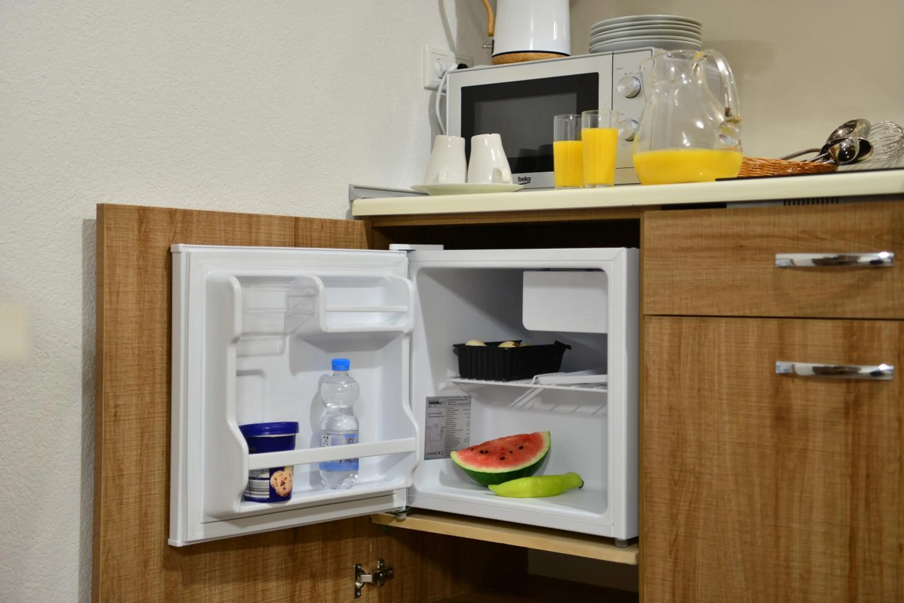 Kitchen or kitchenette in Hotel Hausen Obertshausen Frankfurt