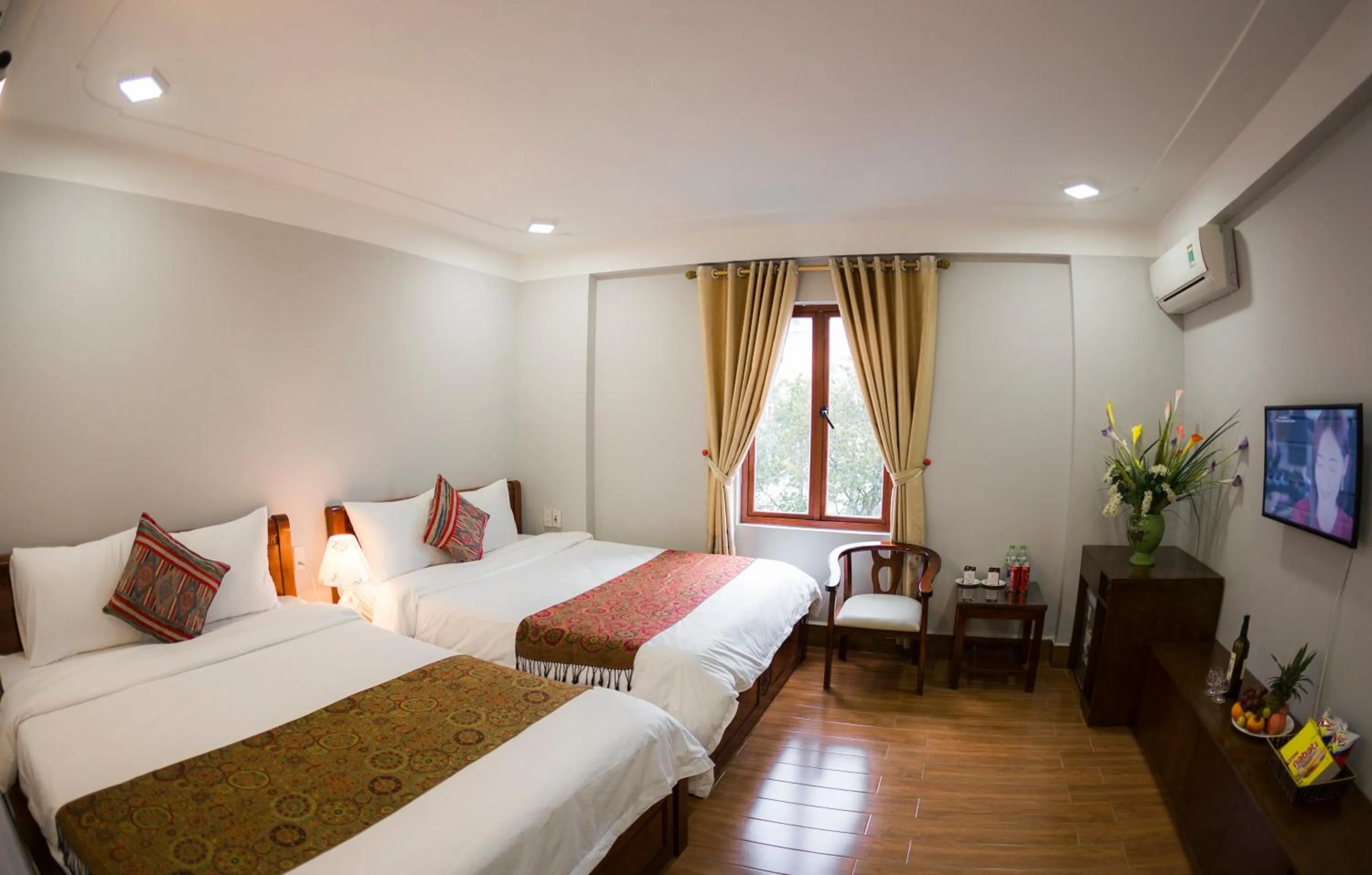 Bed in Sapa Land Hotel