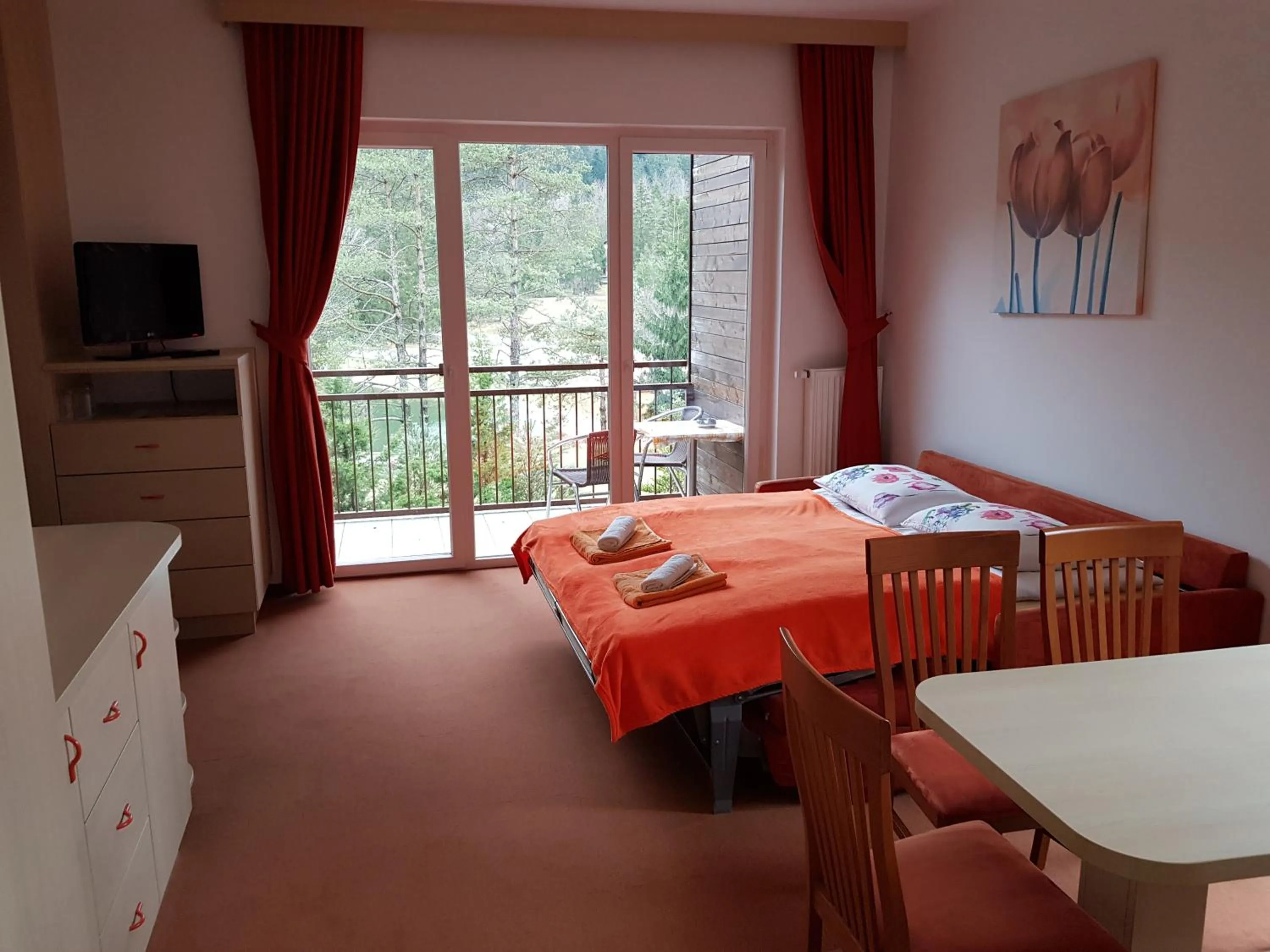 Bed in Hotel Rakitna