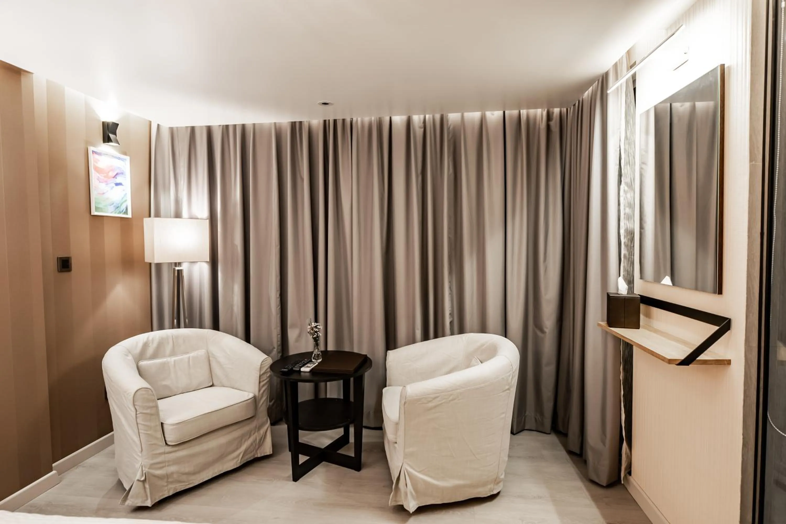 Seating area in Amina Residency