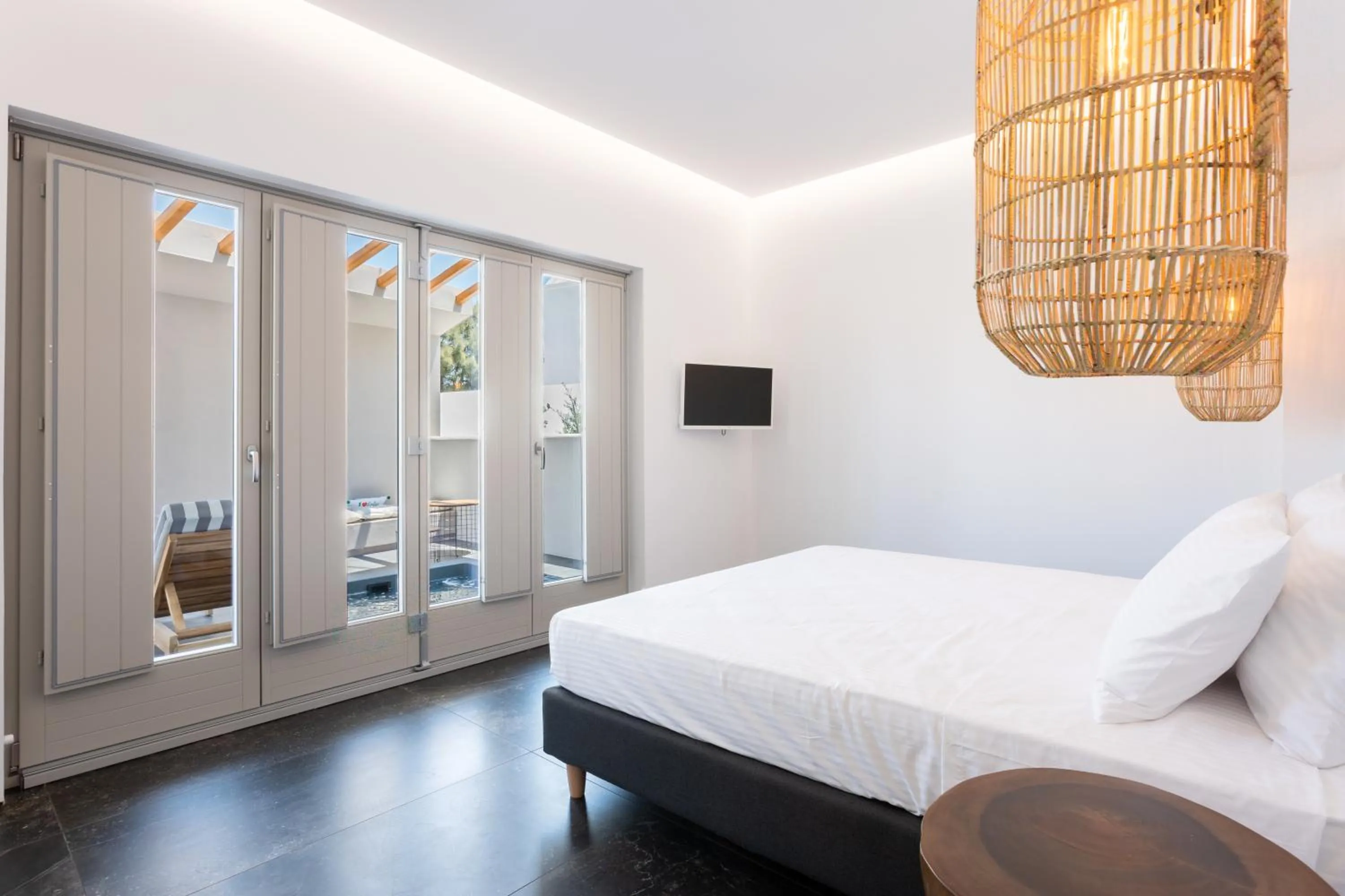 Bedroom, Bed in Aegean Gem