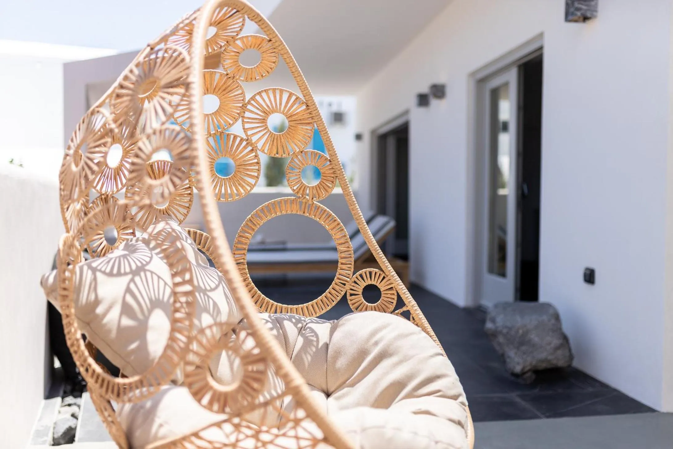 Balcony/Terrace, Bed in Aegean Gem