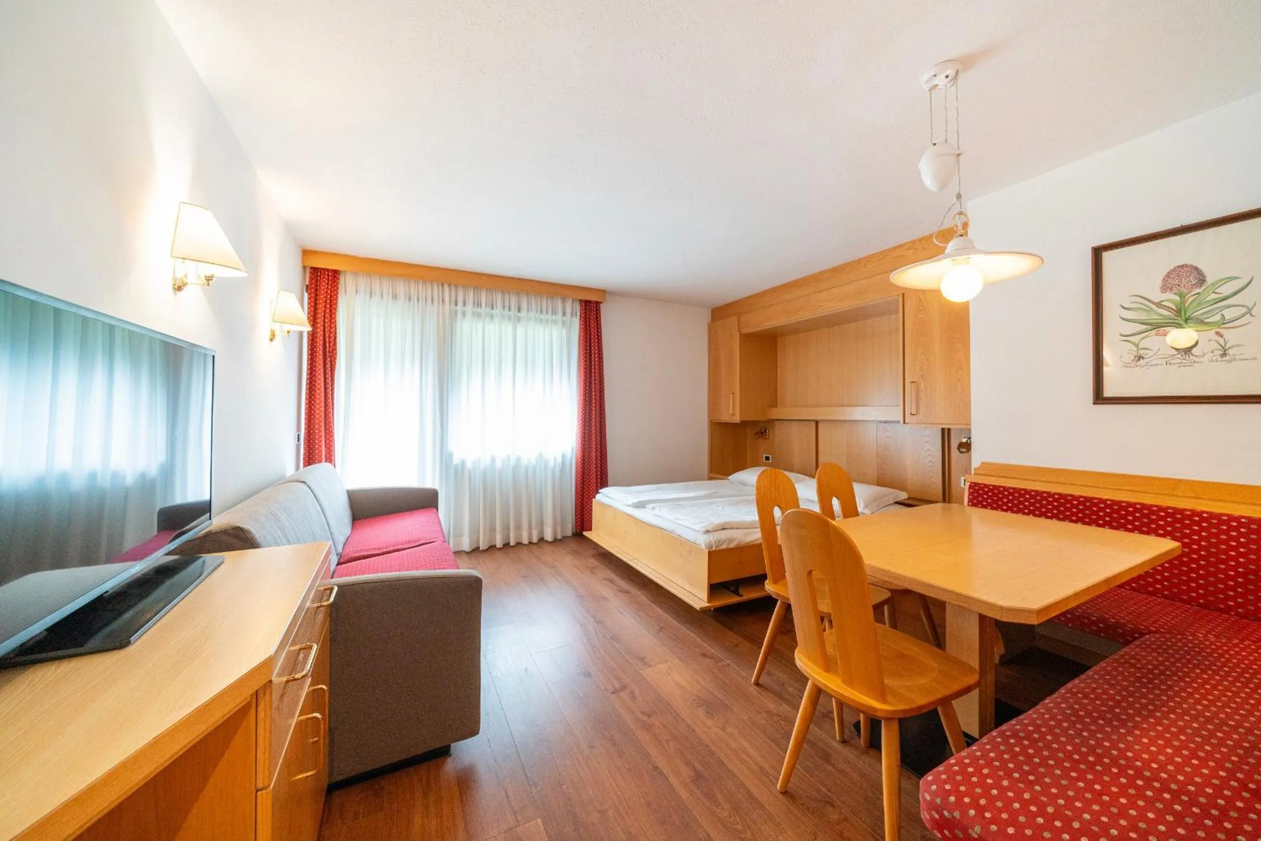 Living room, Bed in Residence Antares