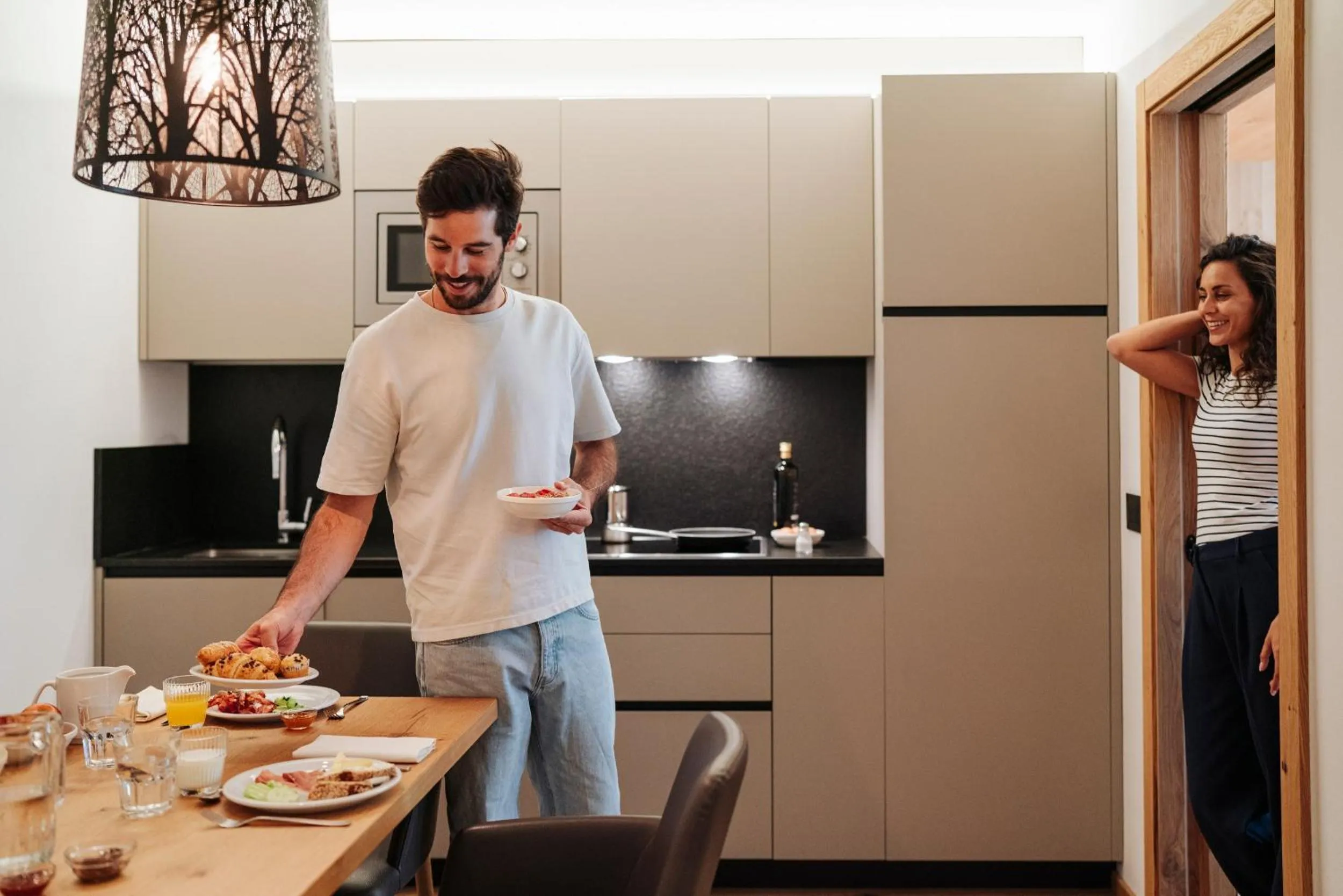 Kitchen or kitchenette in Residence Antares