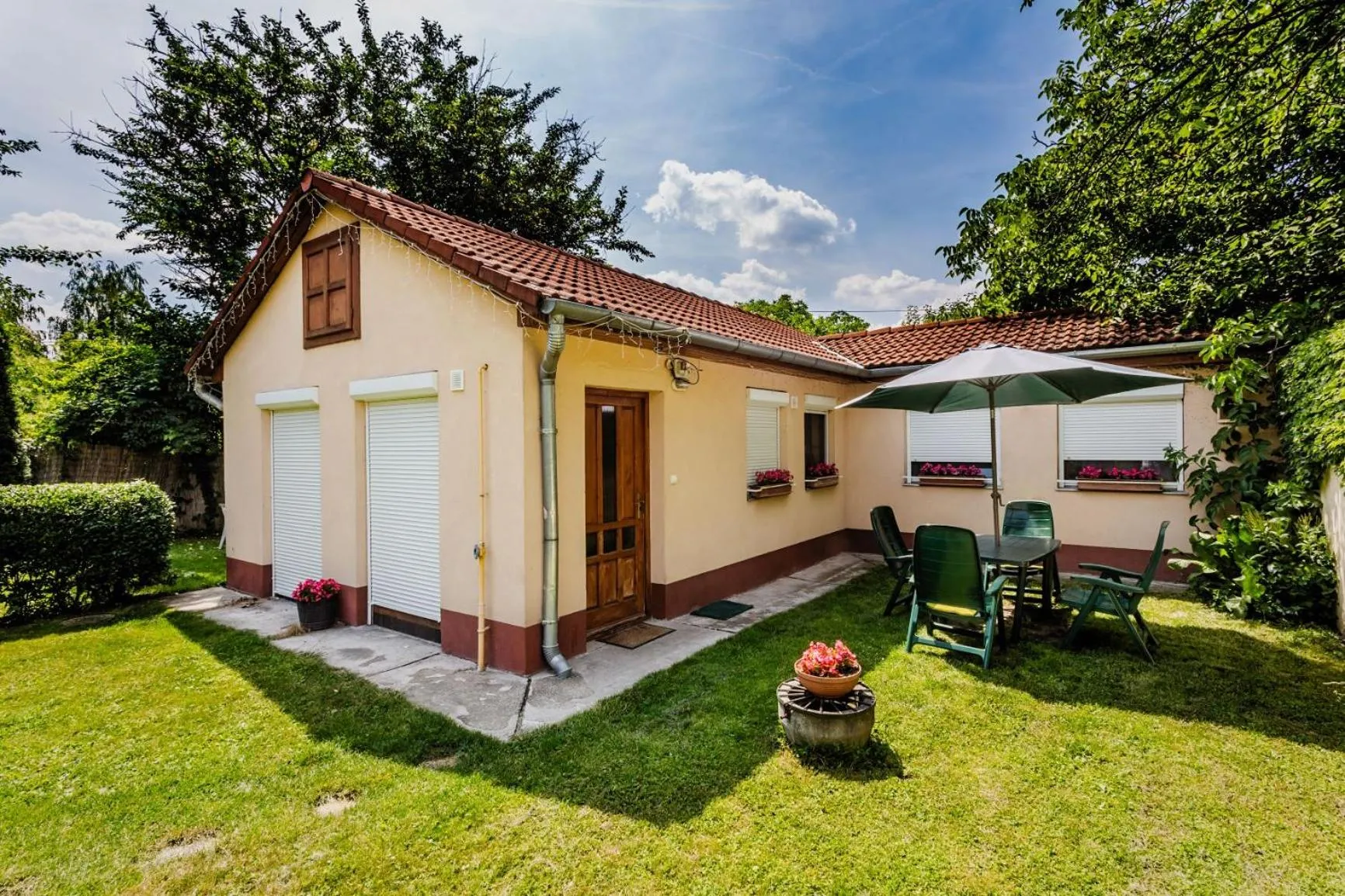 Inner courtyard view in Visegrád Vendégház-Apartman