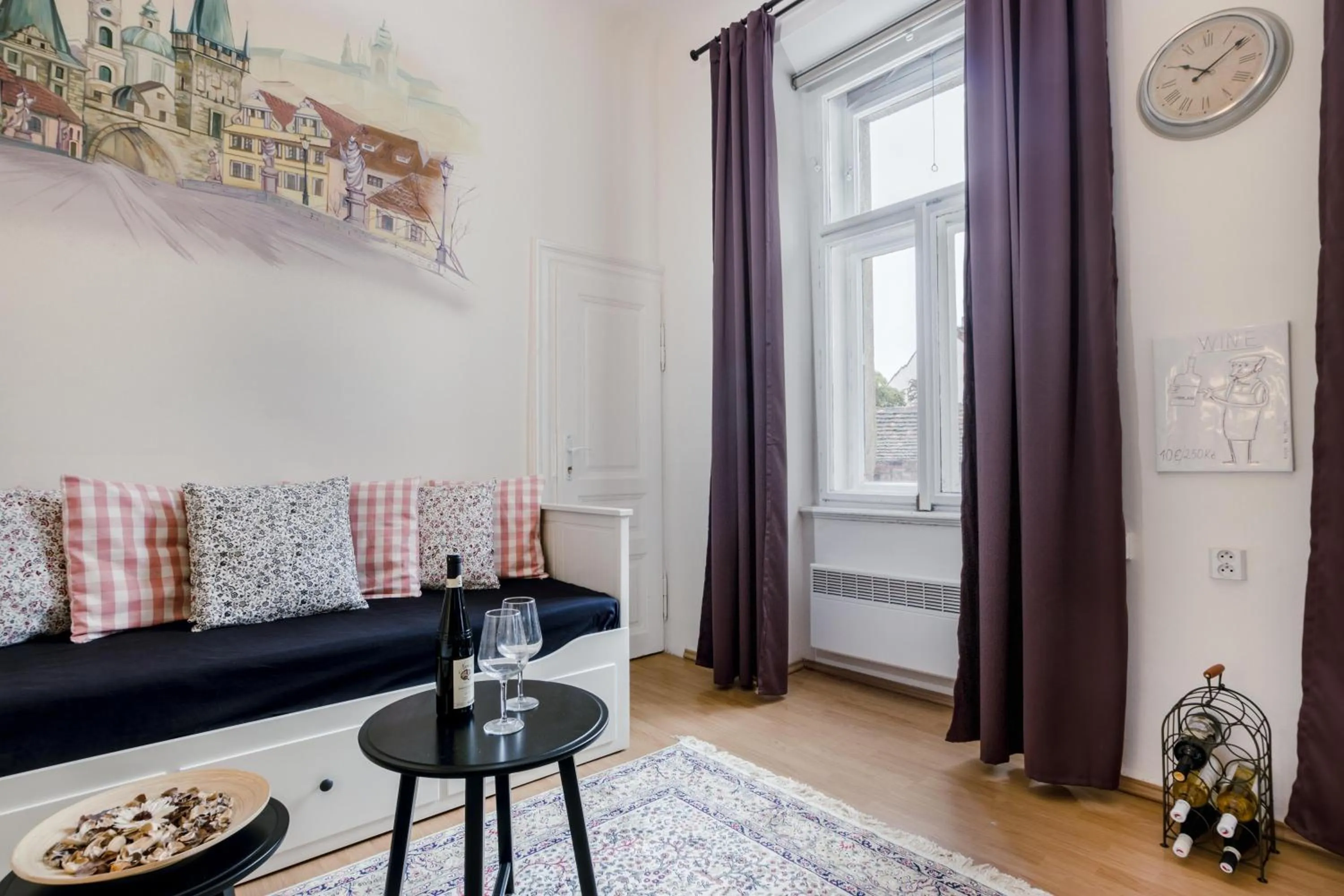 Living room in Historic Centre Prague Apartments by Michal&Friends