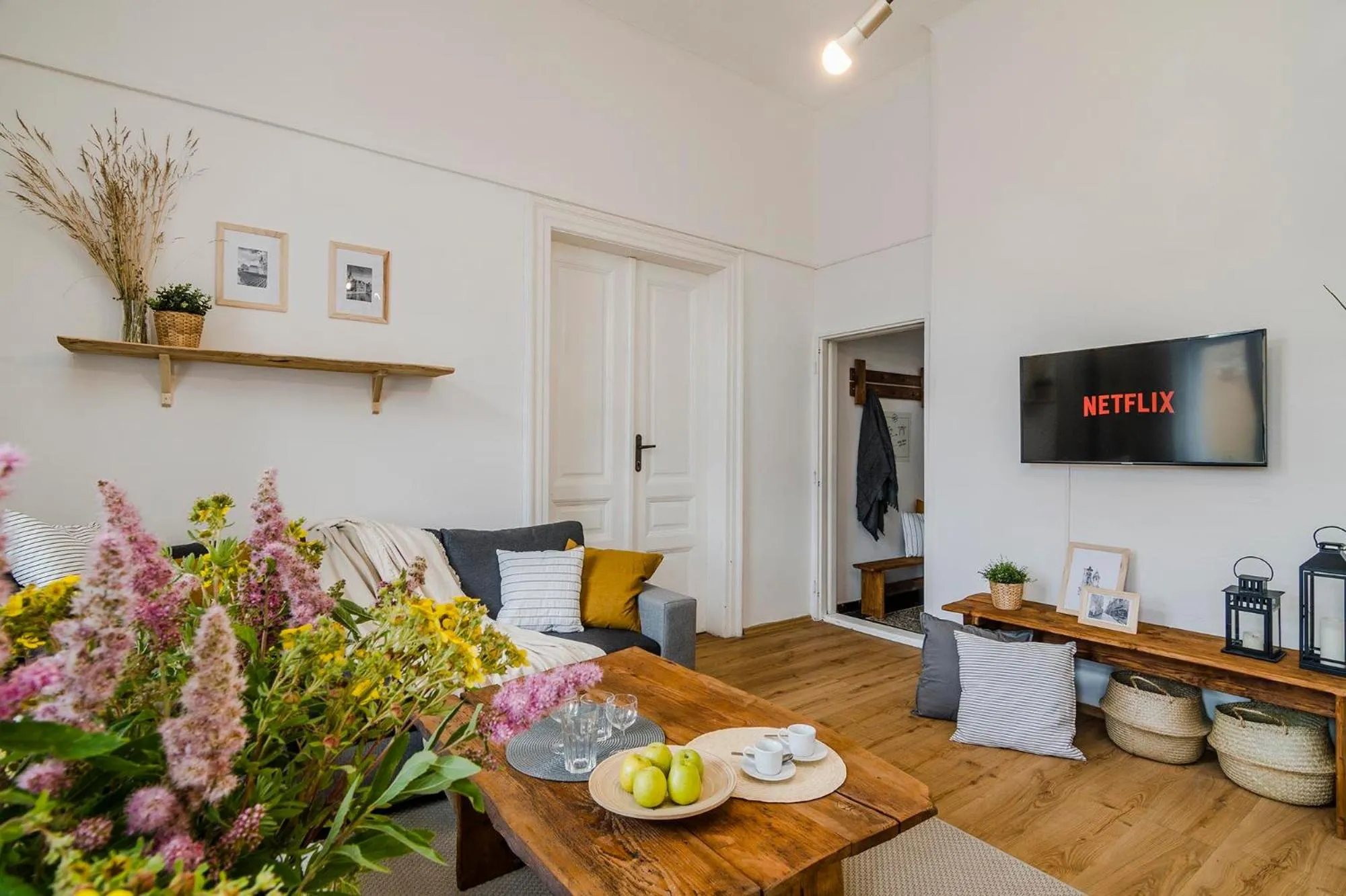 Living room in Historic Centre Prague Apartments by Michal&Friends