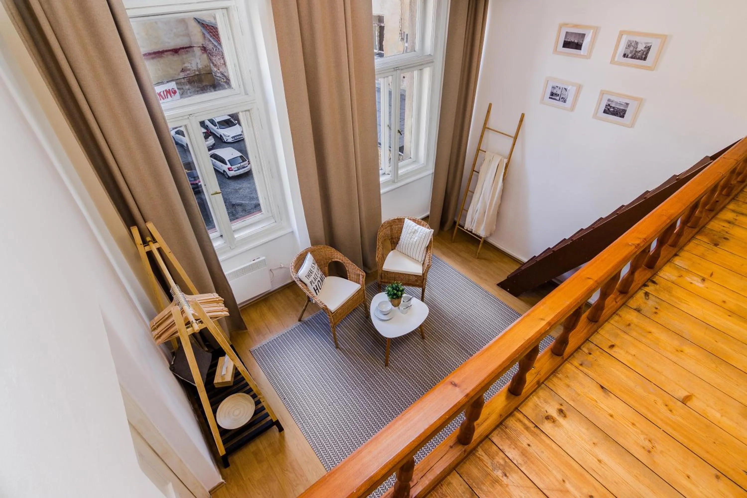 Seating area in Historic Centre Prague Apartments by Michal&Friends