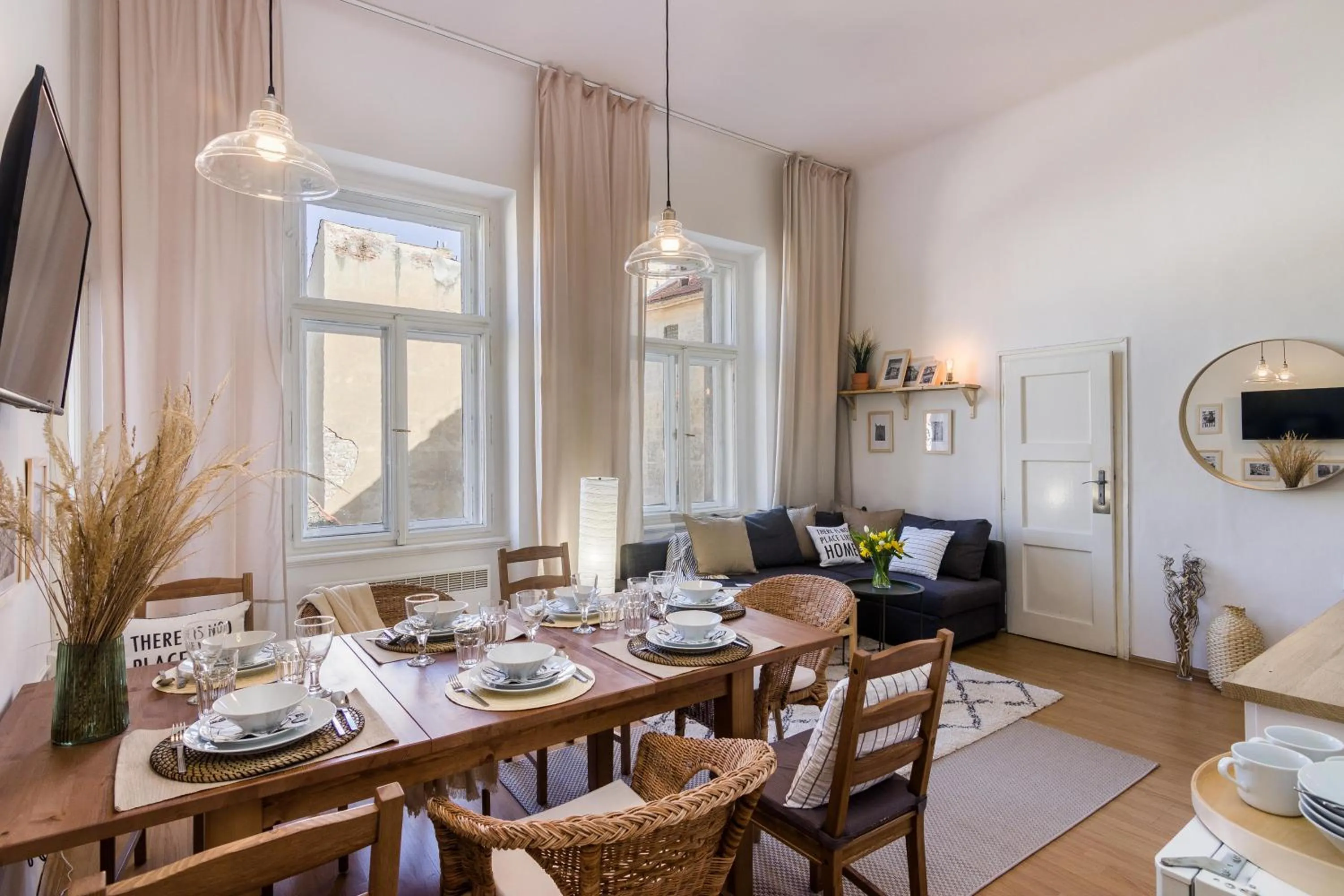 Dining area in Historic Centre Prague Apartments by Michal&Friends