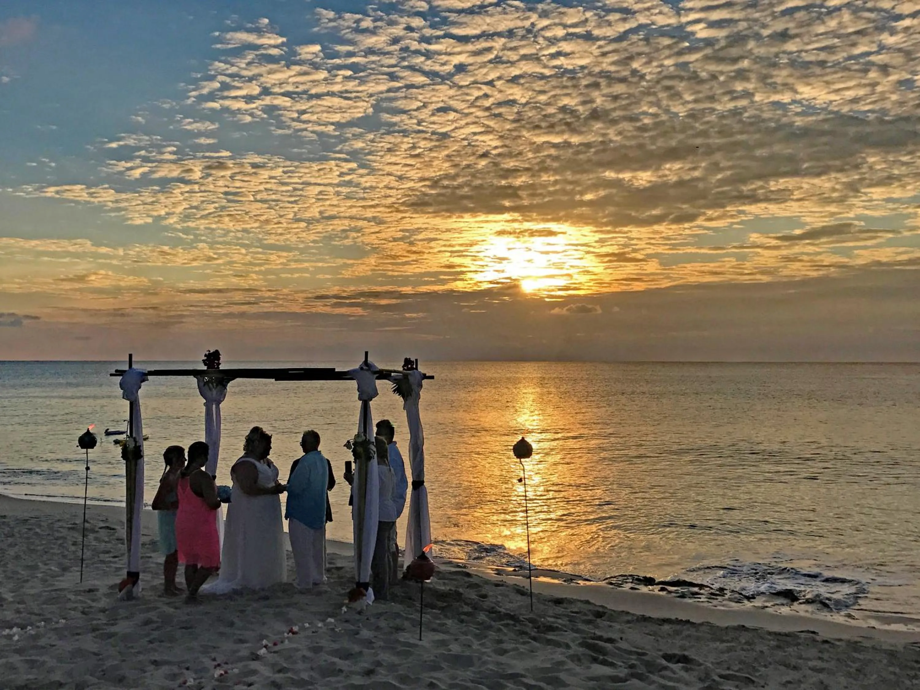 People in Sand Castle on the Beach - Adults Only