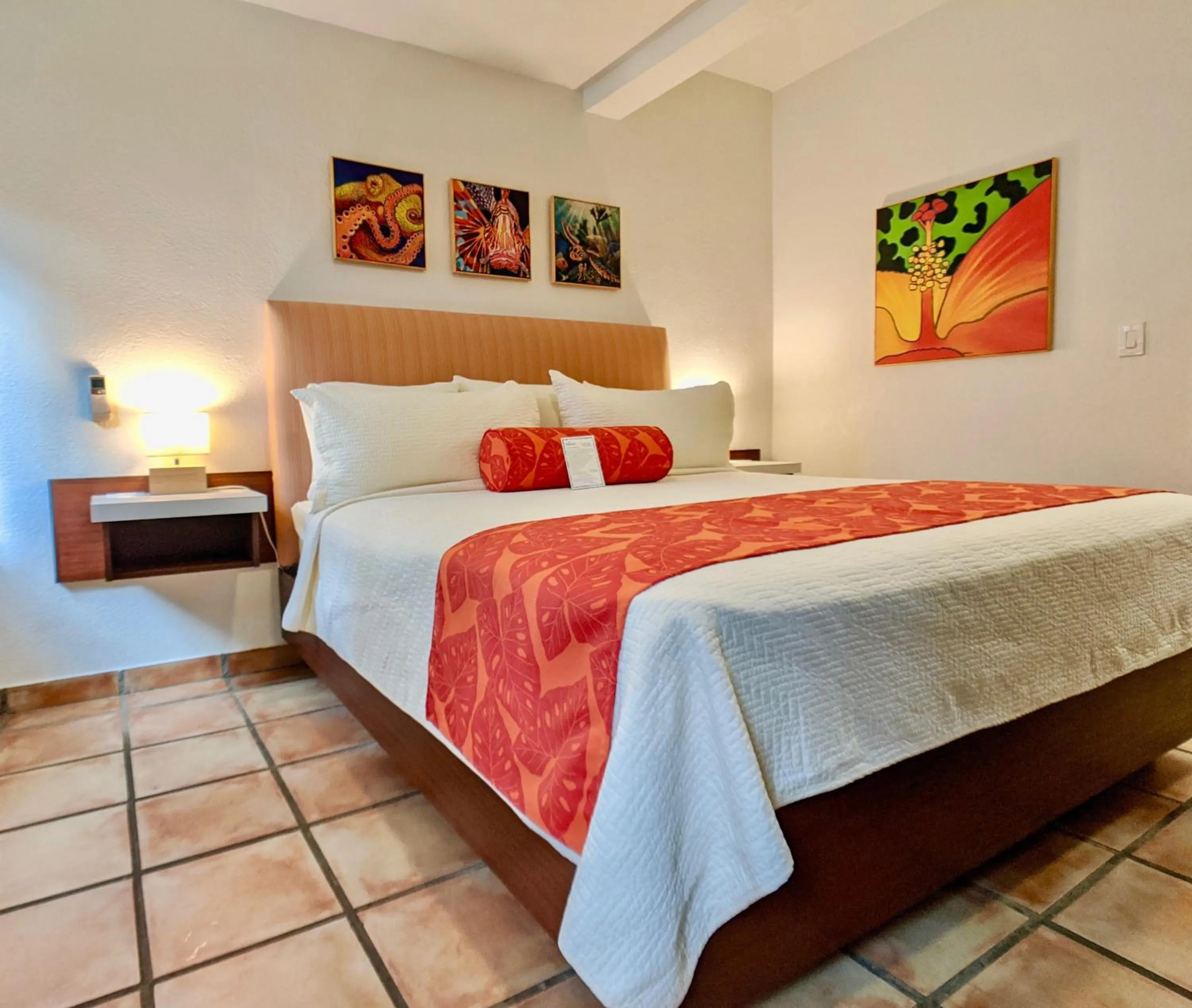 Bedroom, Bed in Sand Castle on the Beach - Adults Only