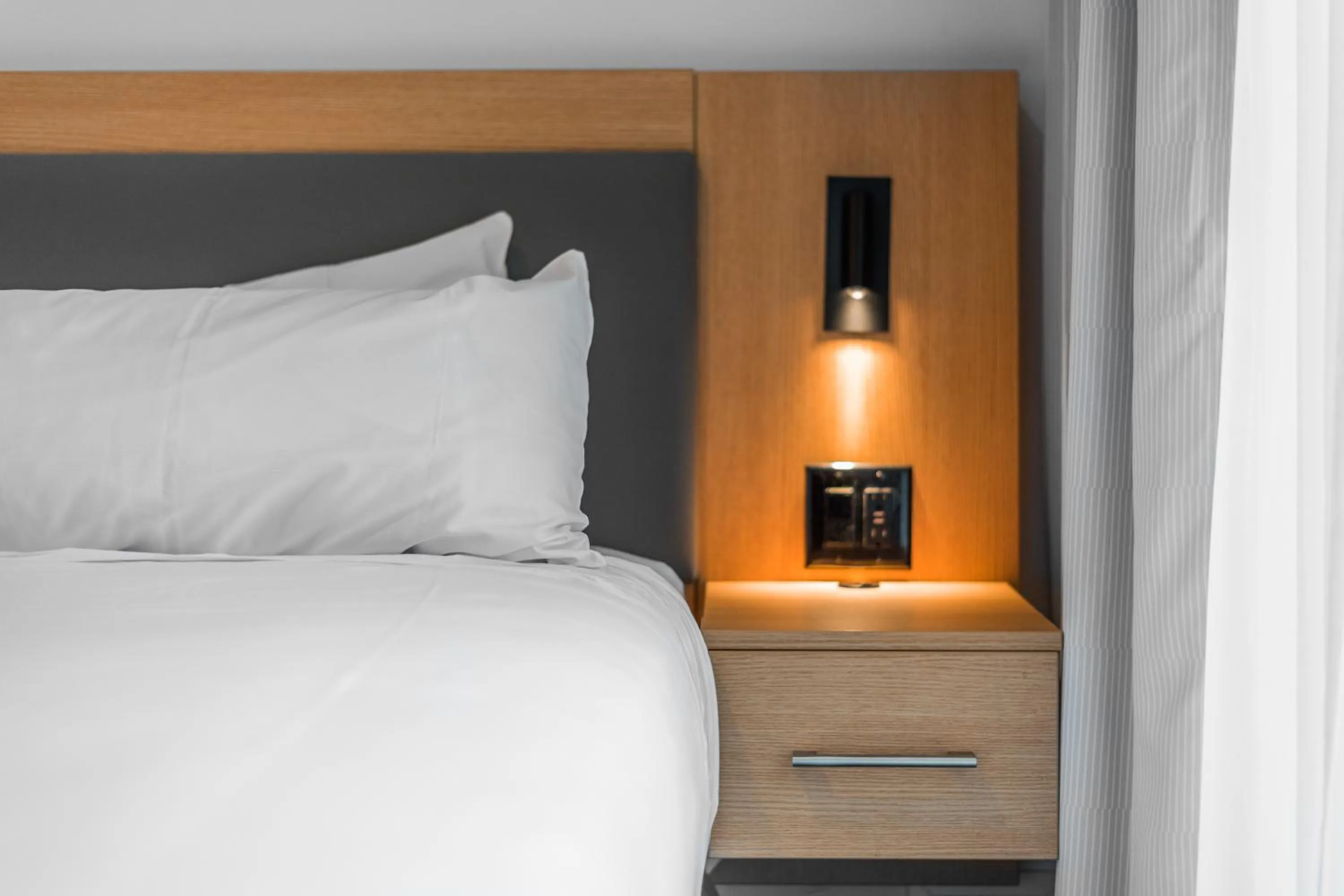 Bed in West Coast Suites at UBC