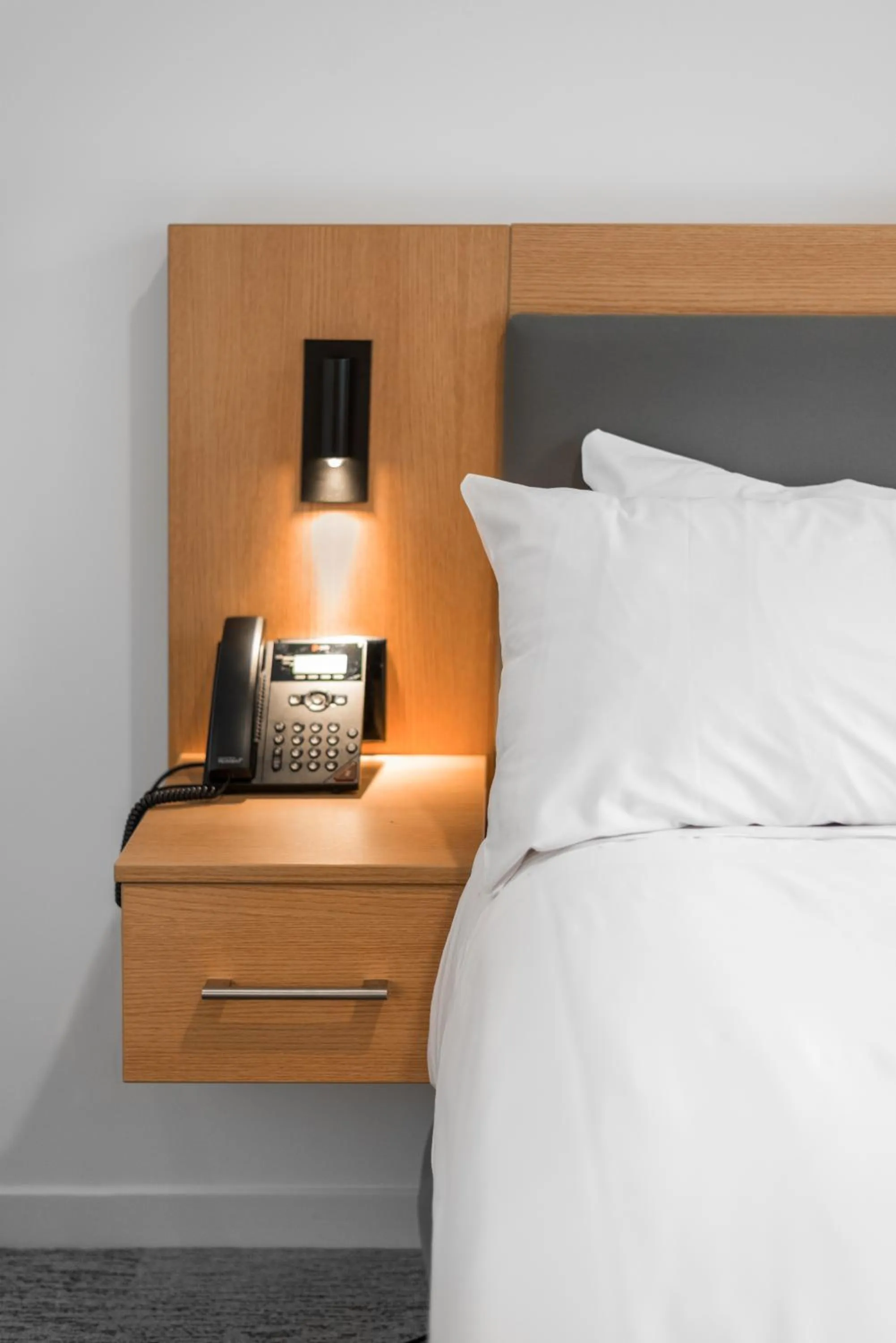 Bed in West Coast Suites at UBC