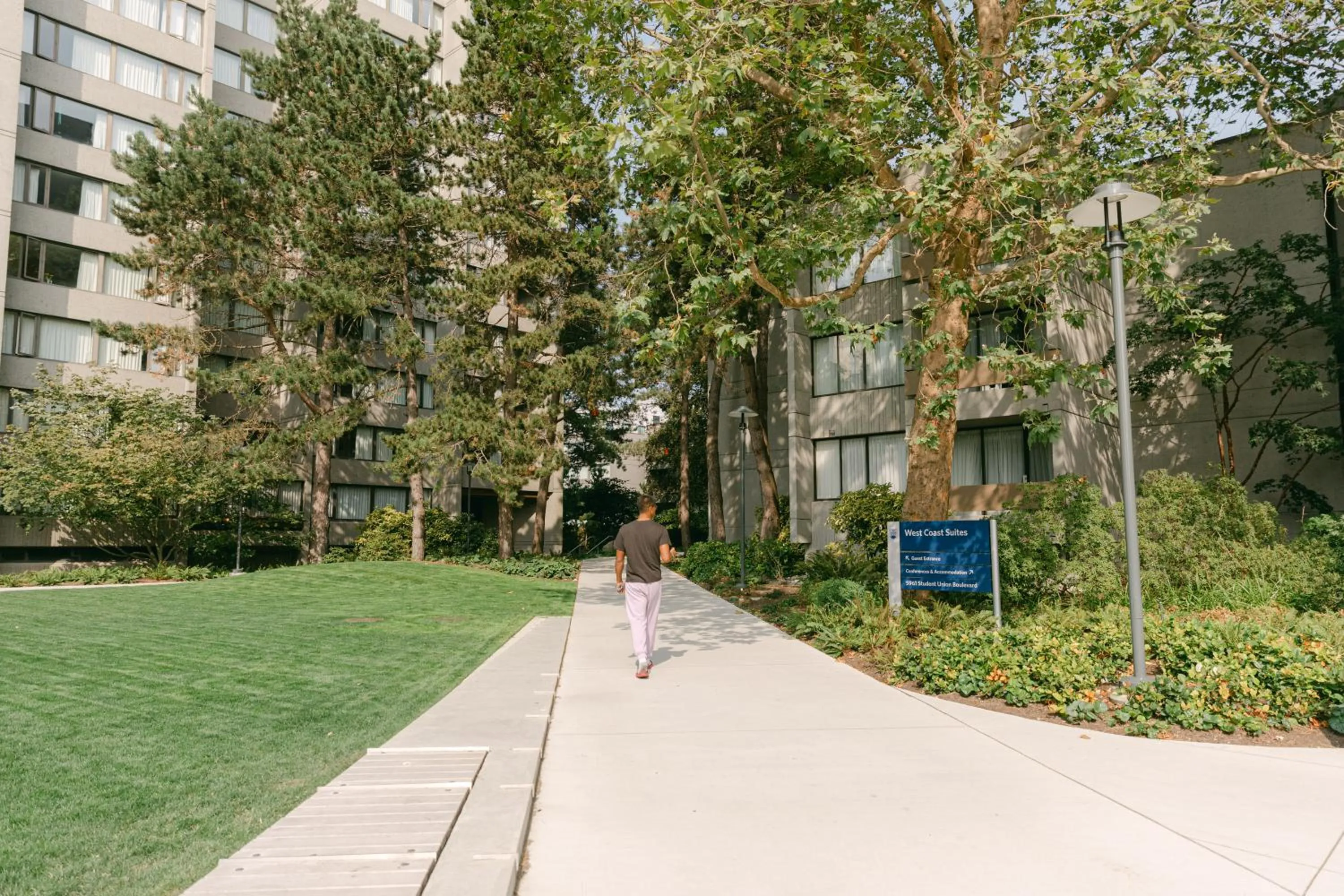 Property building in West Coast Suites at UBC