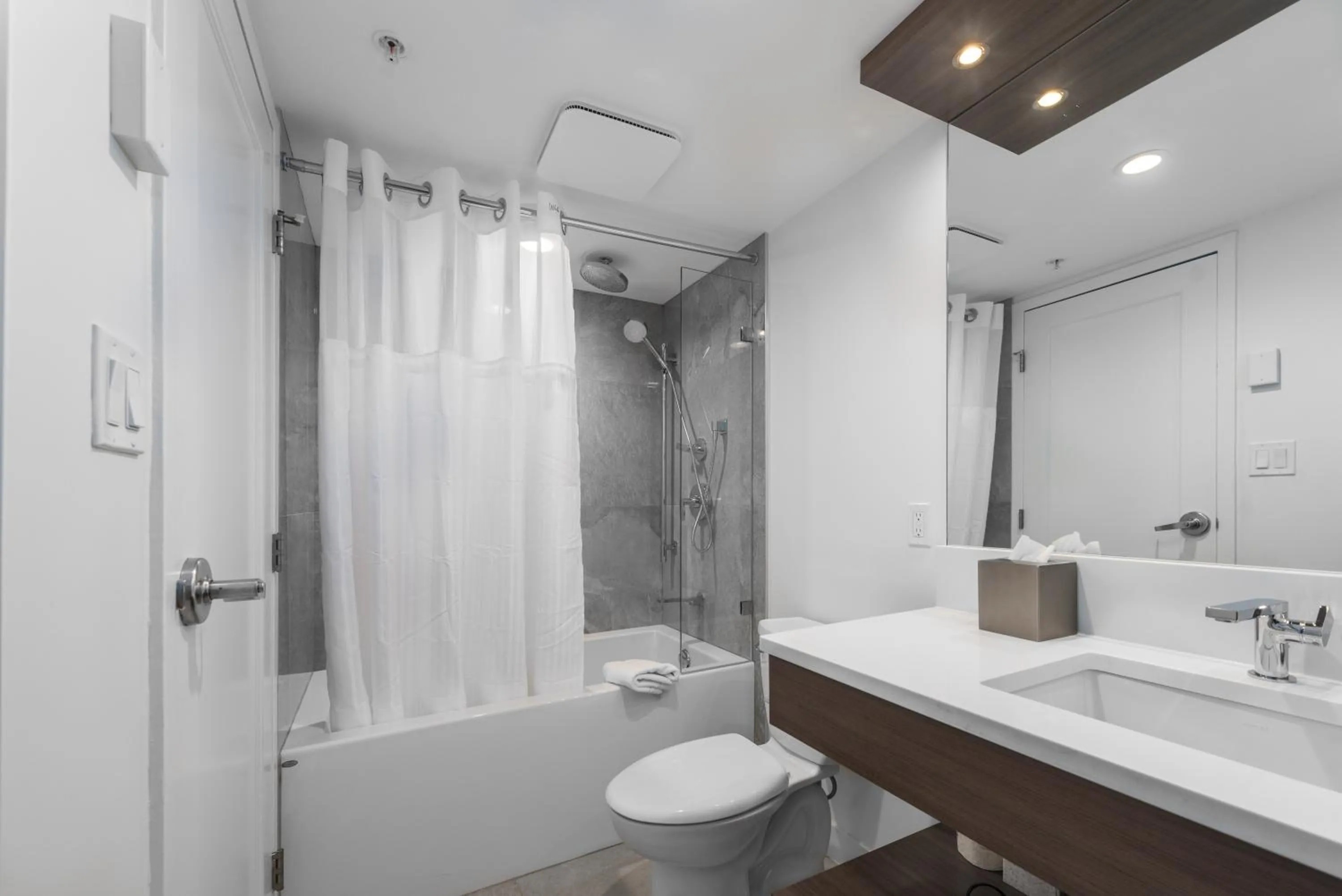 Bathroom in West Coast Suites at UBC