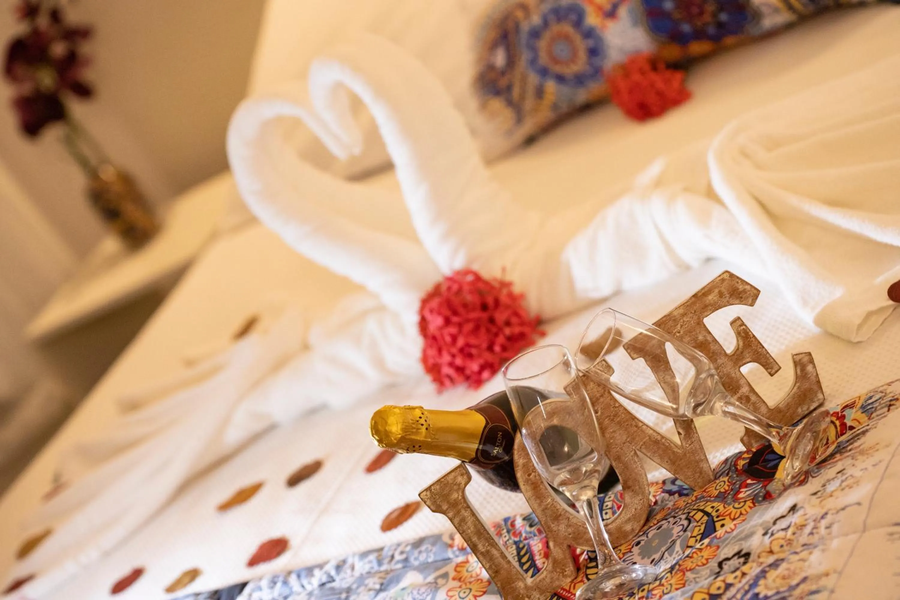 Decorative detail, Bed in Pousada Lua Cheia