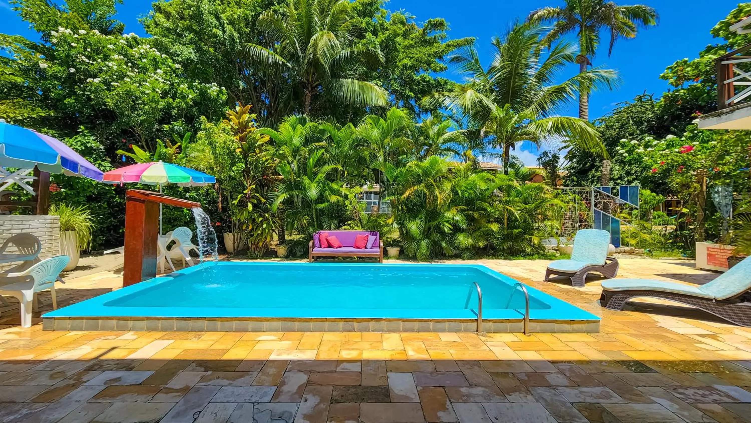 Pool view in Pousada Lua Cheia