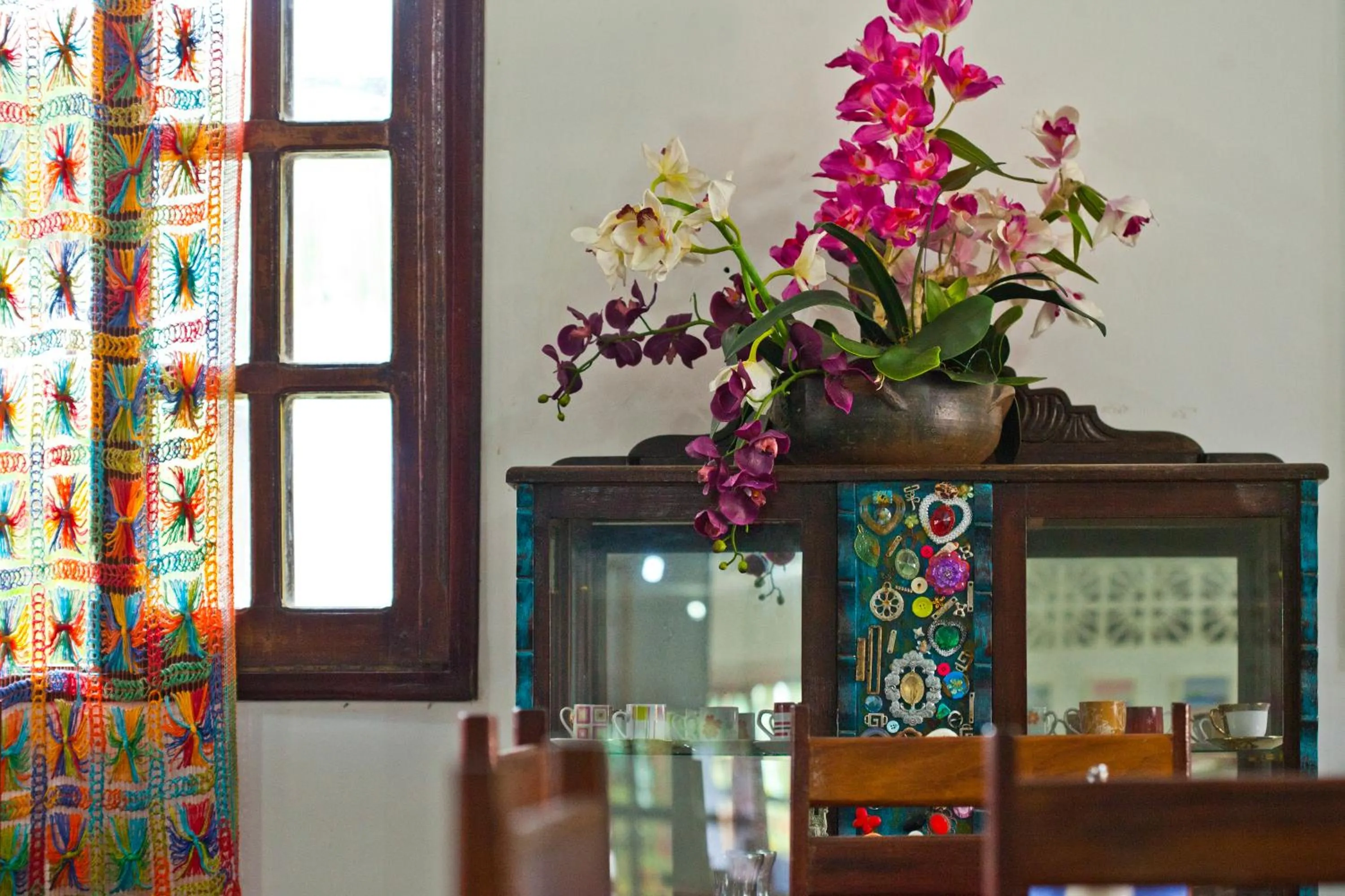 Decorative detail in Pousada Lua Cheia