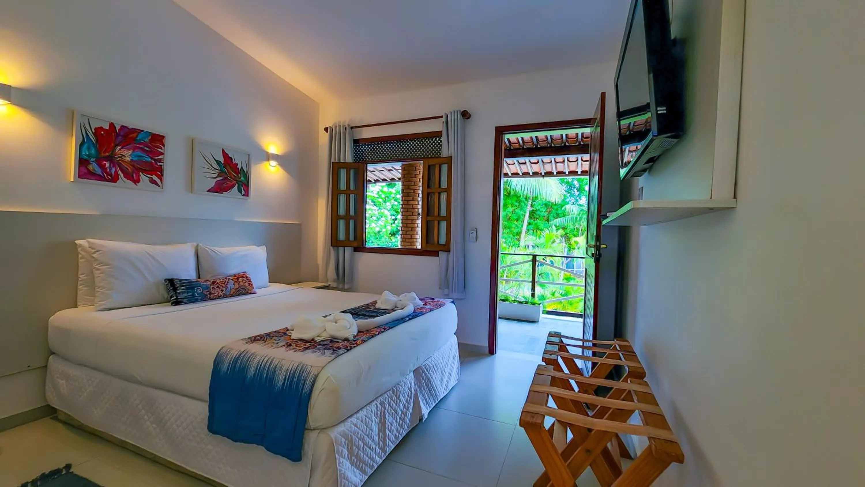 Bedroom, Bed in Pousada Lua Cheia