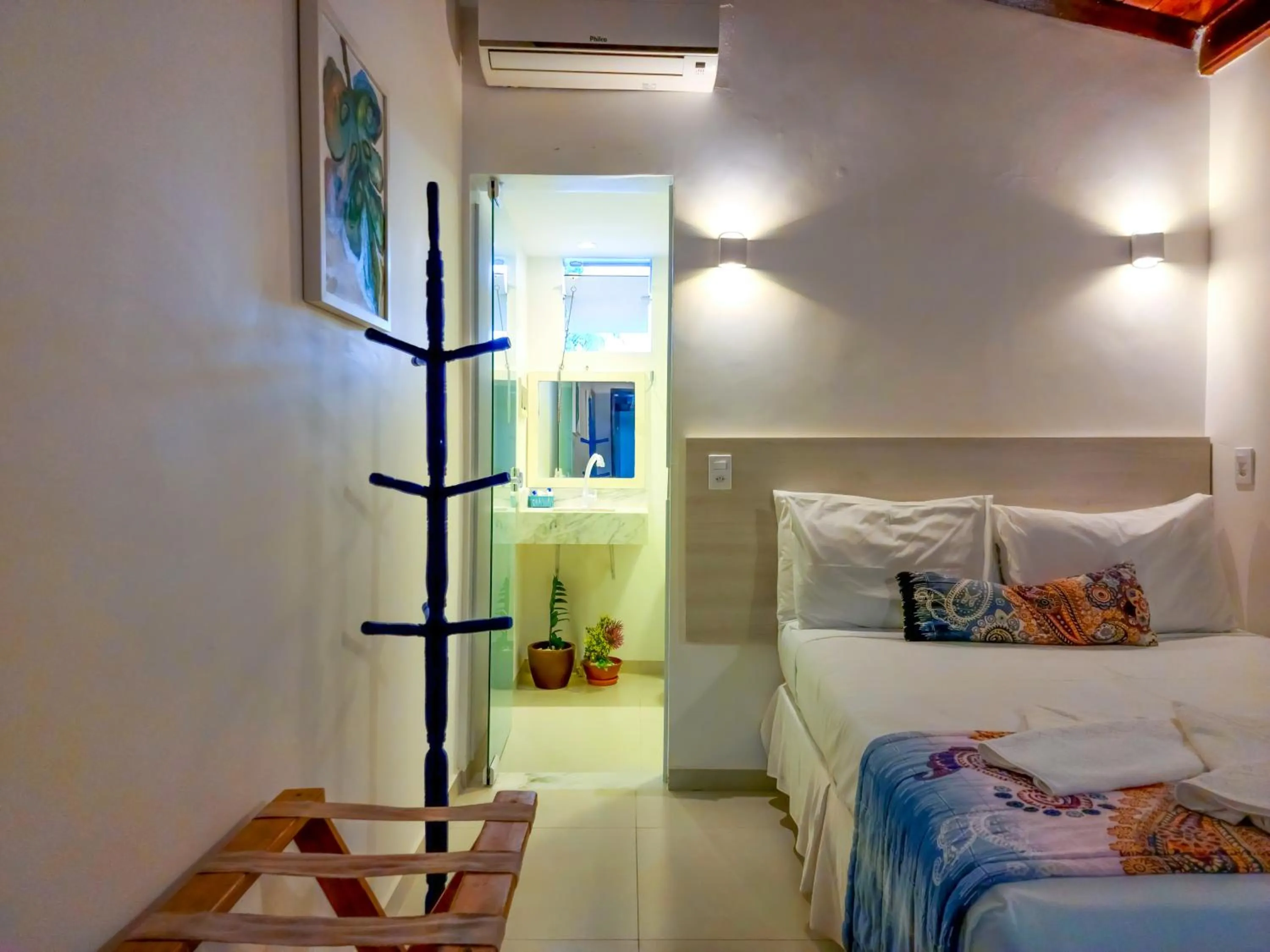 Bedroom, Bed in Pousada Lua Cheia