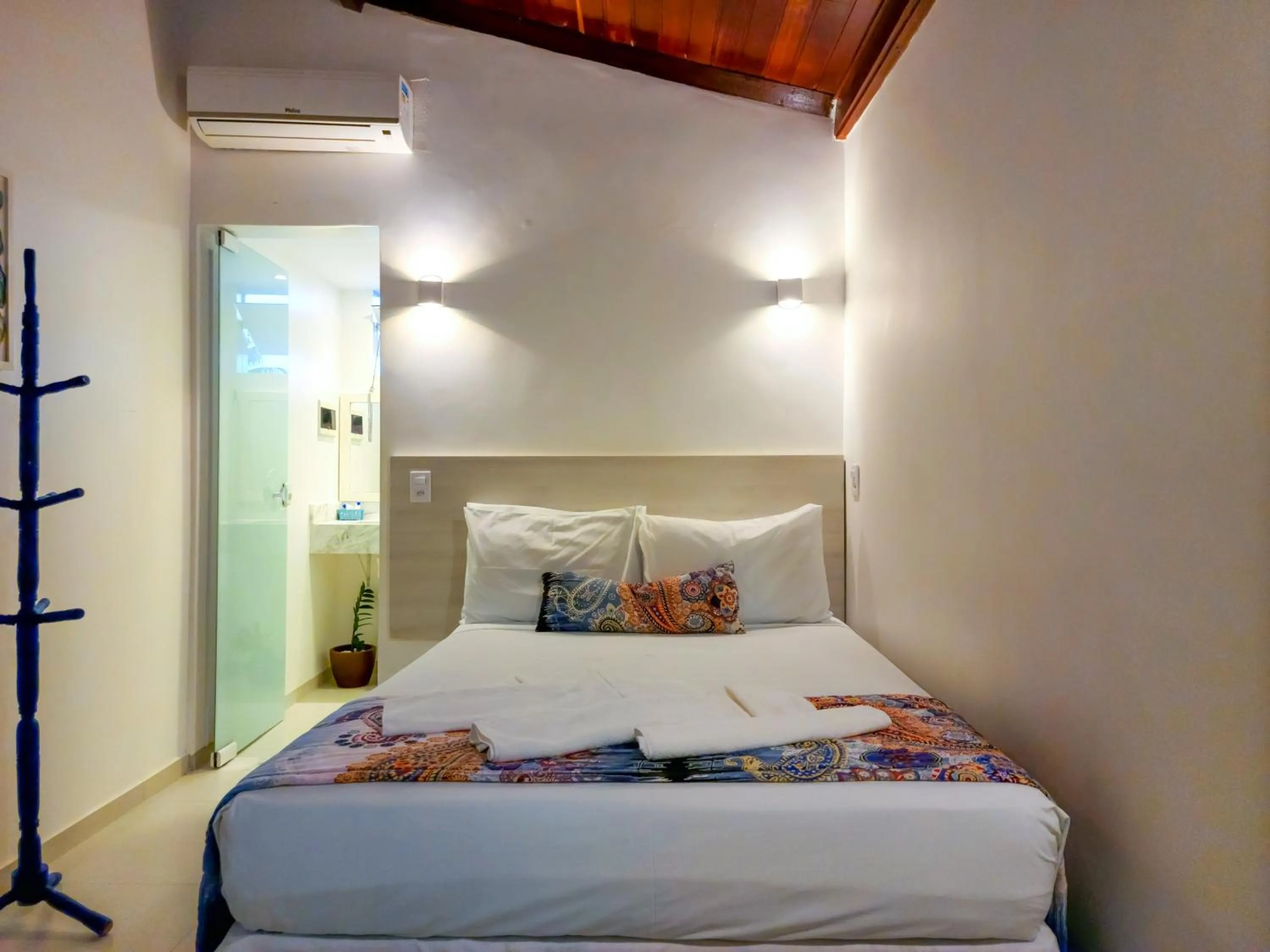 Bed in Pousada Lua Cheia