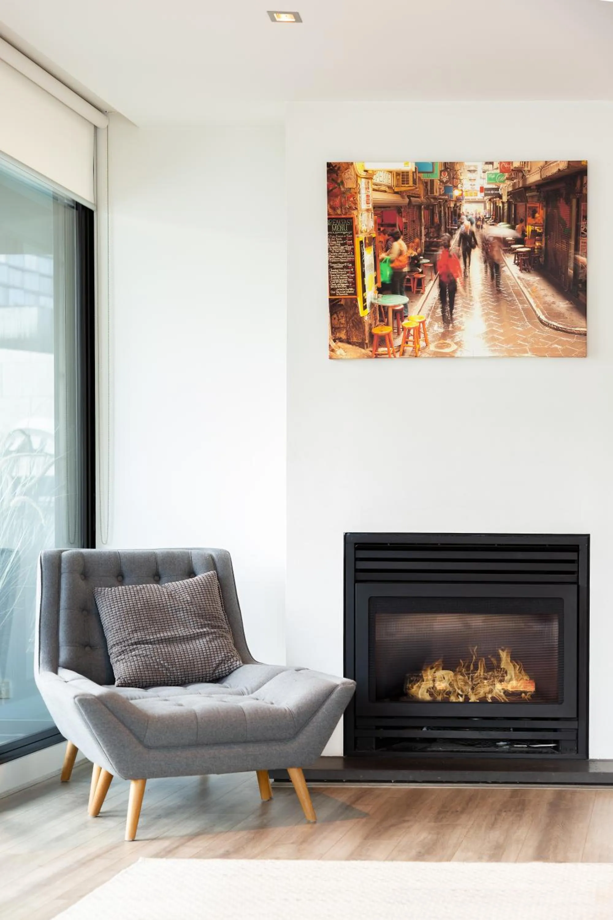 Living room in Waterfront Melbourne Apartments