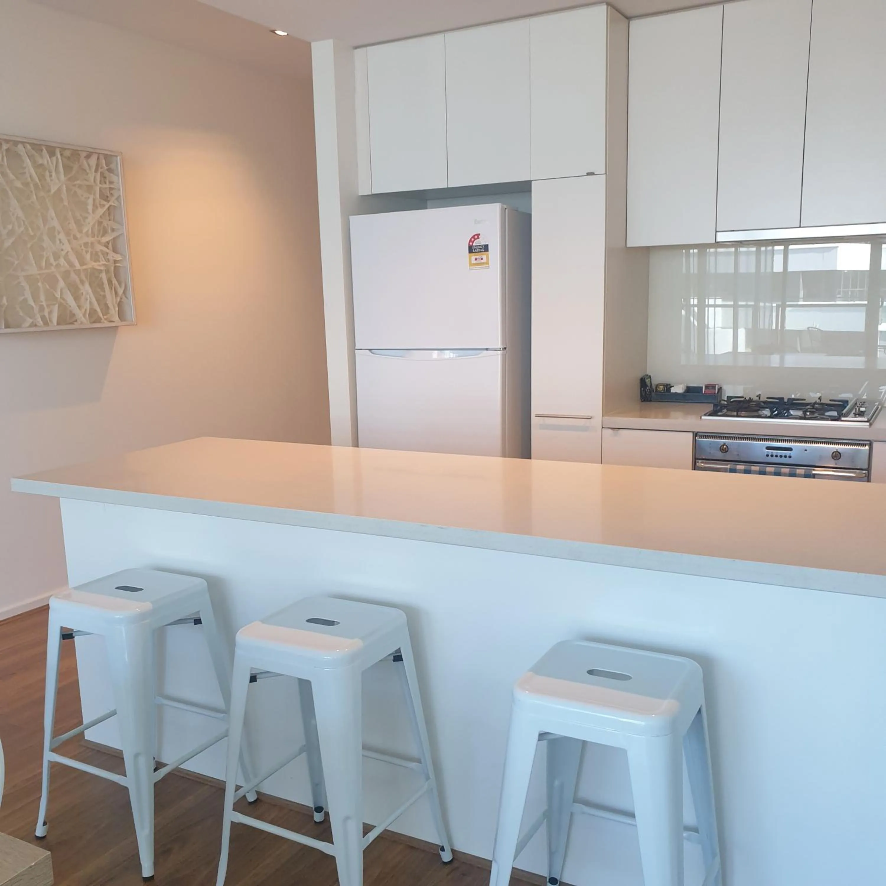 stove in Waterfront Melbourne Apartments