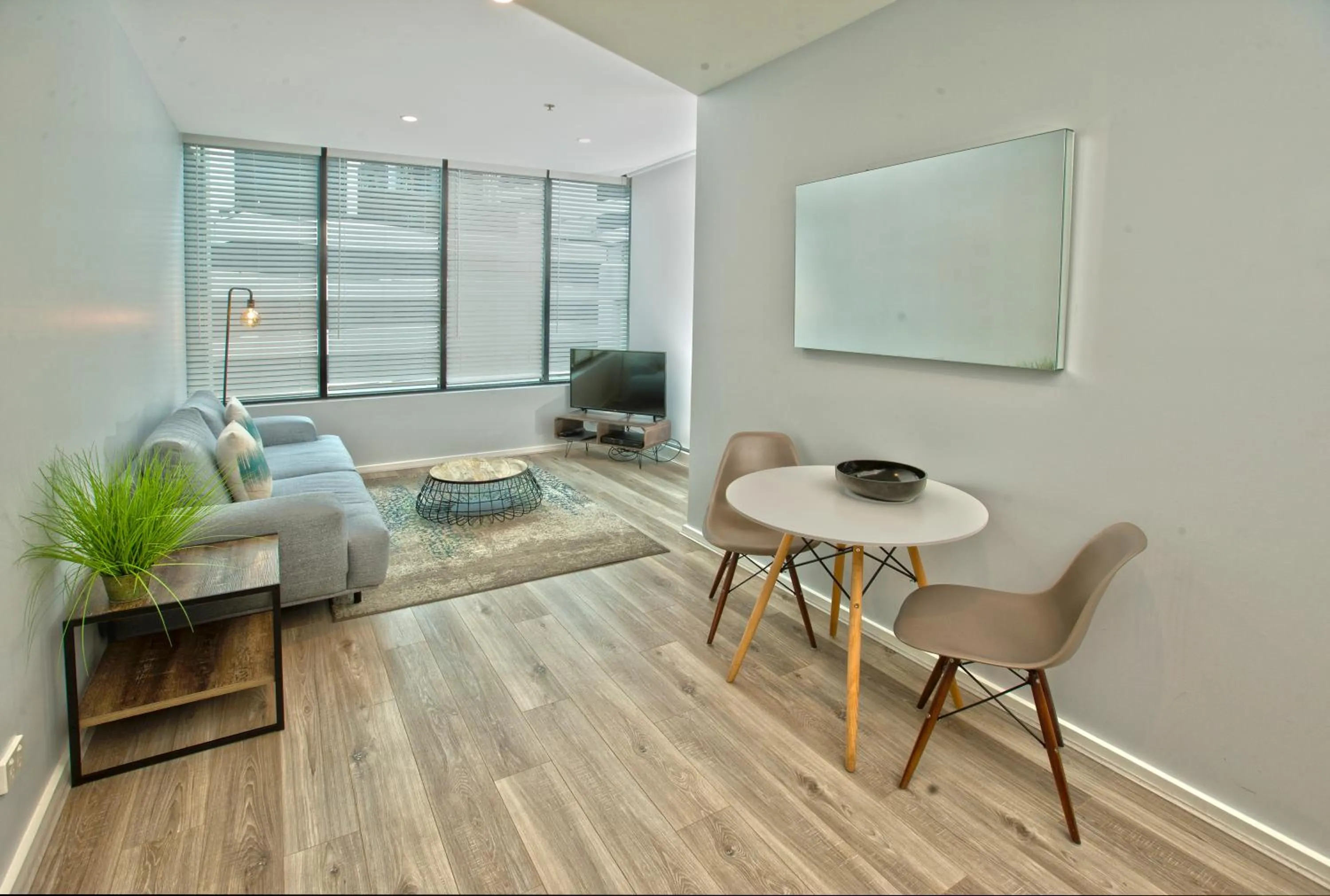 Living room in Waterfront Melbourne Apartments