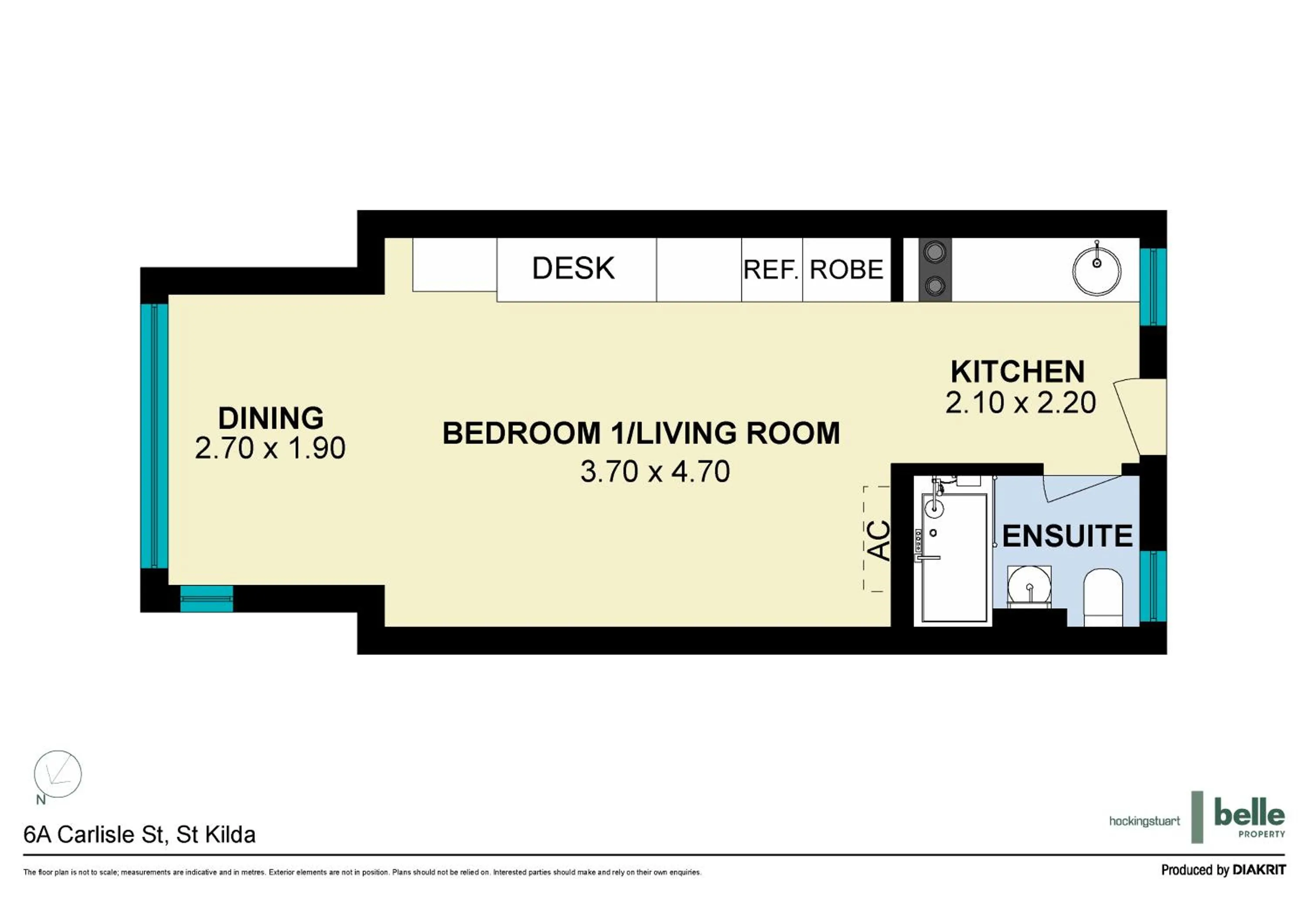 Floor plan in Cosmopolitan Hotel and Apartments